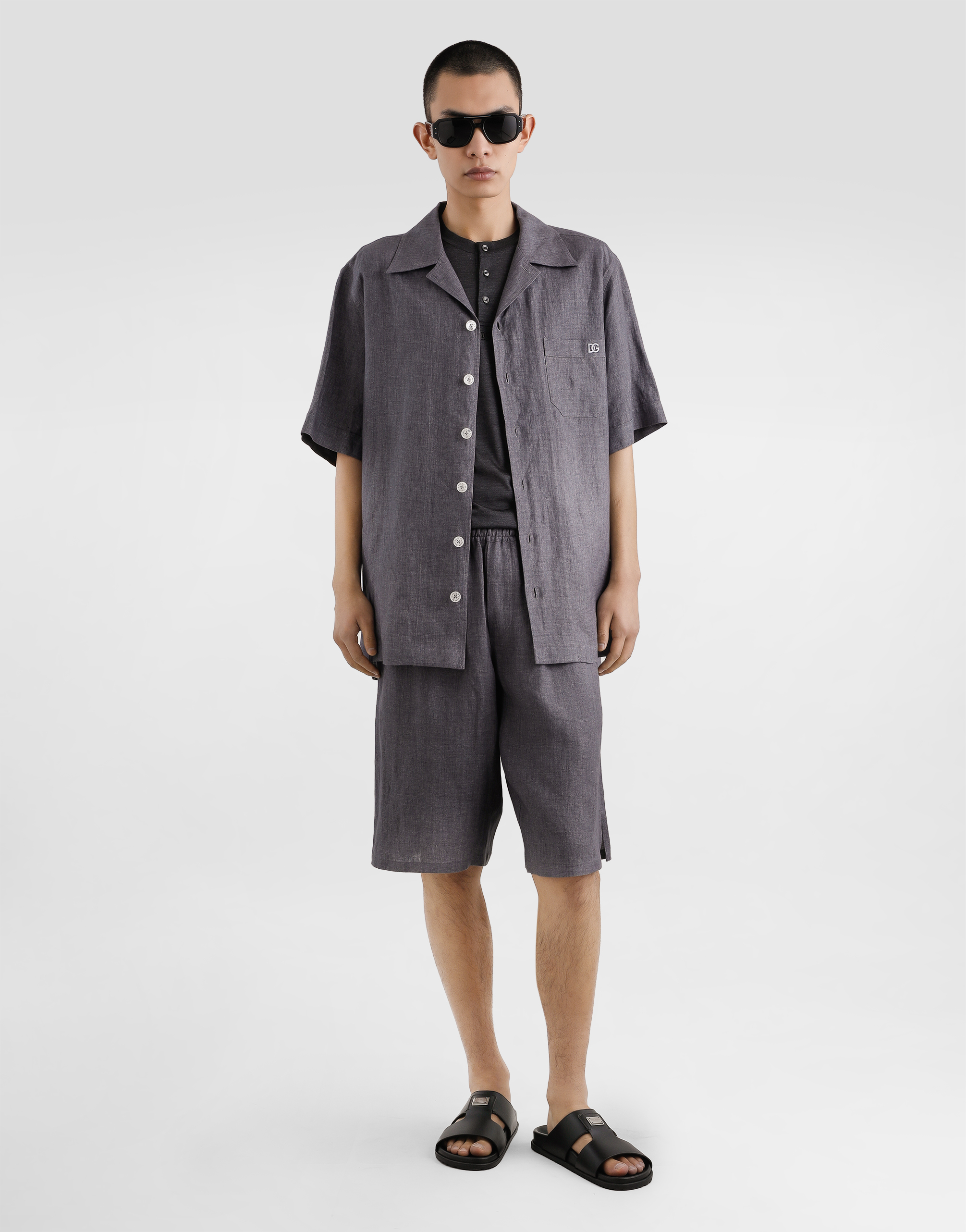 Linen canvas trousers