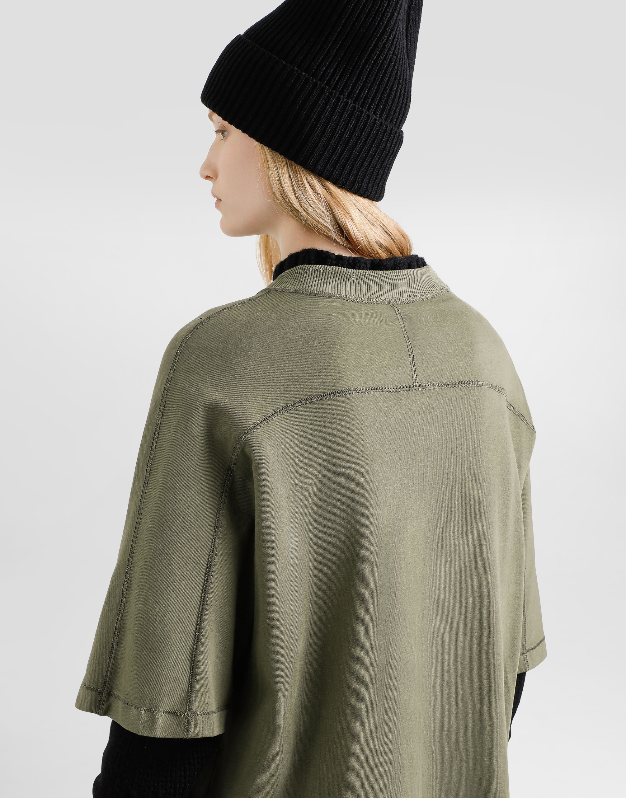 Dolce & Gabbana Panelled Graphic-print T-shirt In Green