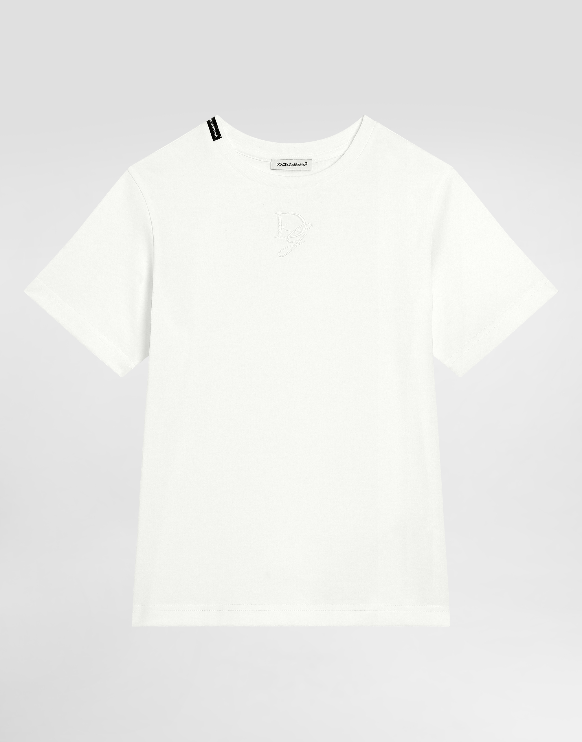 【DOLCE＆GABBANA】クロップド DGロゴ入り ジャージーTシャツ DOLCE＆GABBANA】クロップド DGロゴ入り ジャージーTシャツ T
