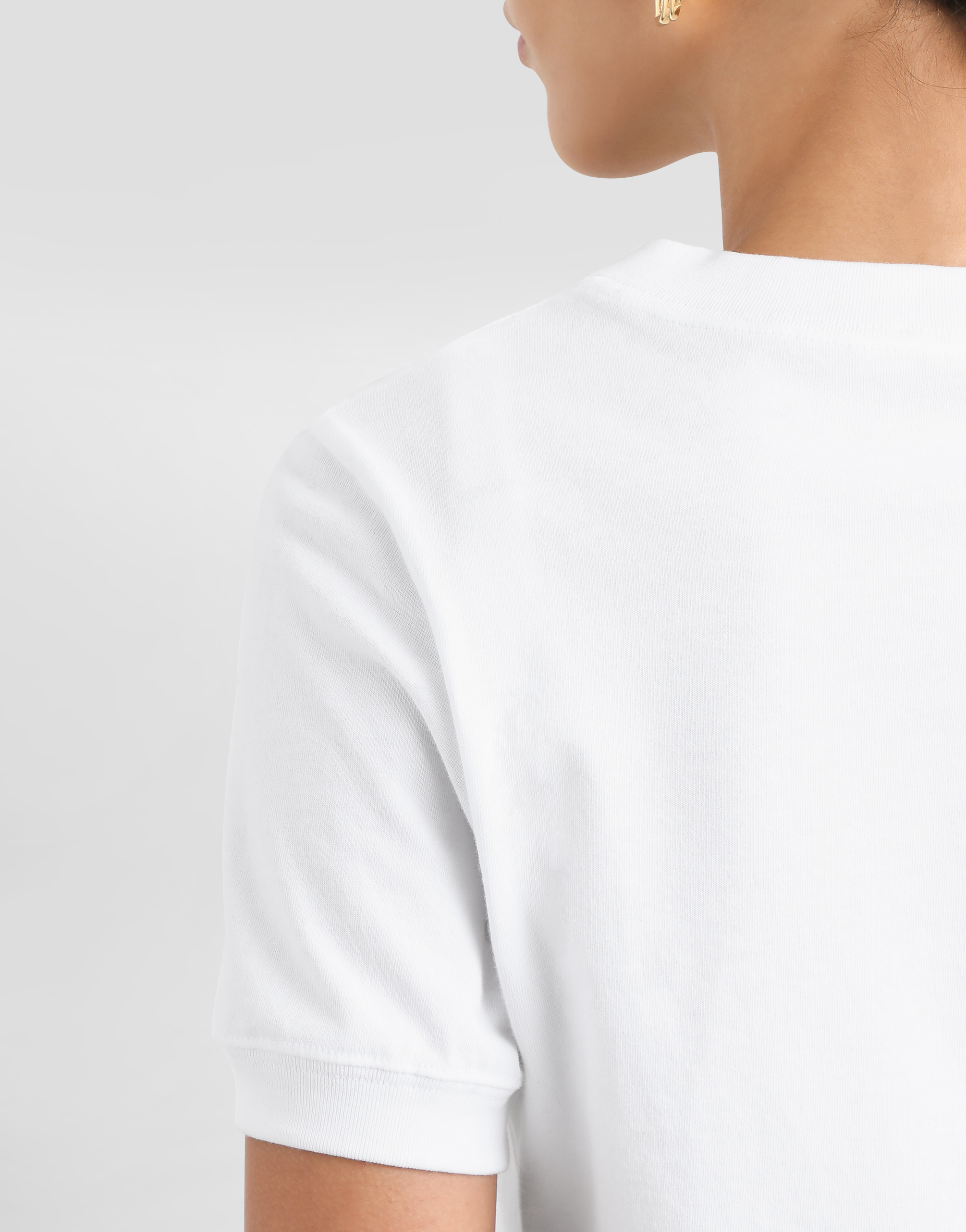 Dolce & Gabbana Majolica Print Dg Logo T-shirt In White