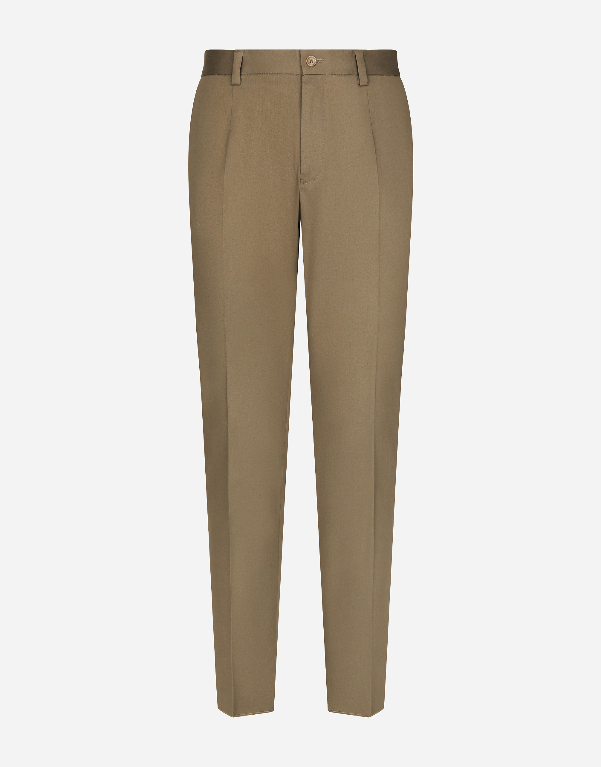 Stretch gabardine trousers