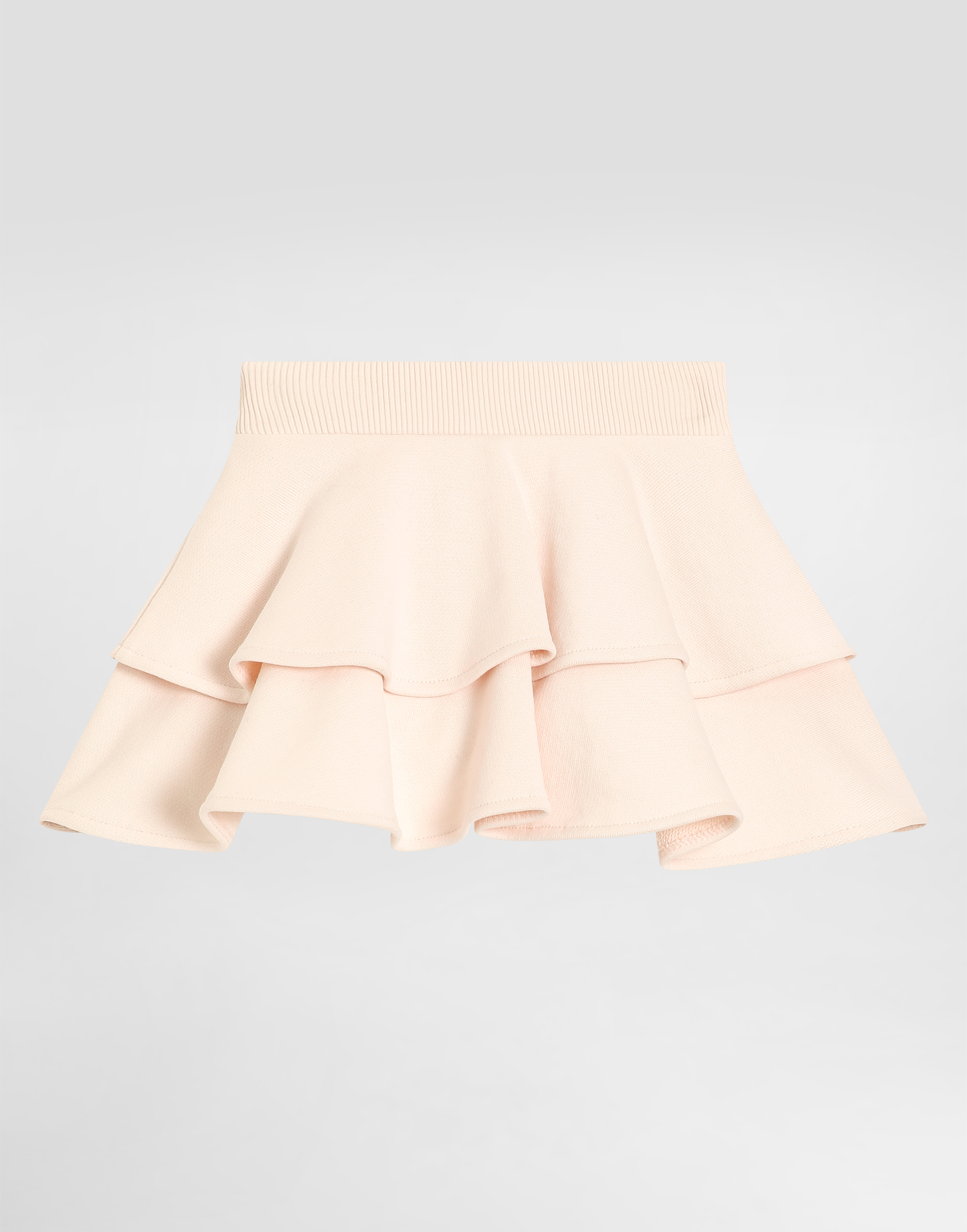  Dolce & Gabbana Skirt With Fleece Culotte And Lasered Dg Logo - Frau Hosen Und Röcke Rosa 24/30 Months 