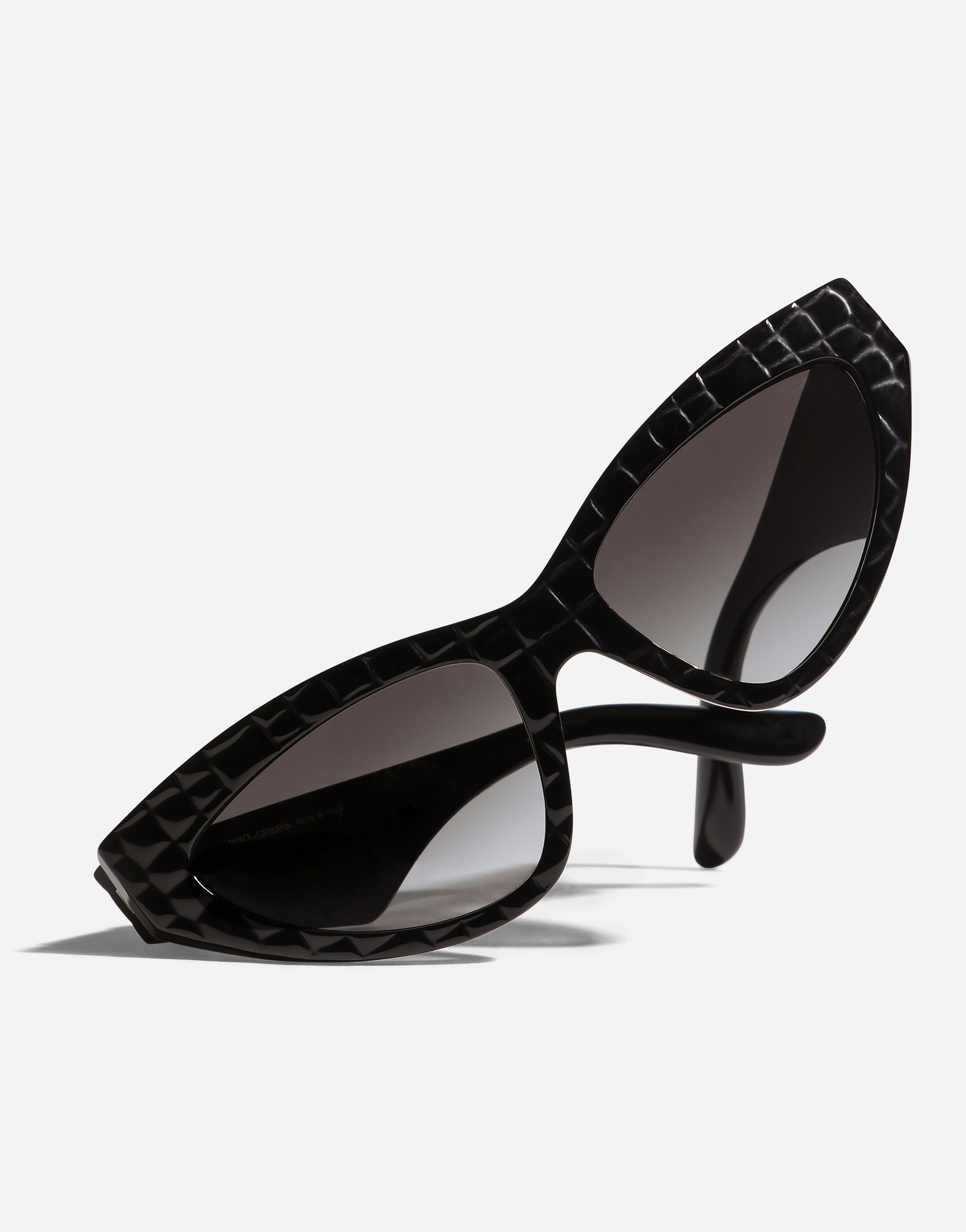 Dolce & Gabbana Dg Crossed Sunglasses In Black