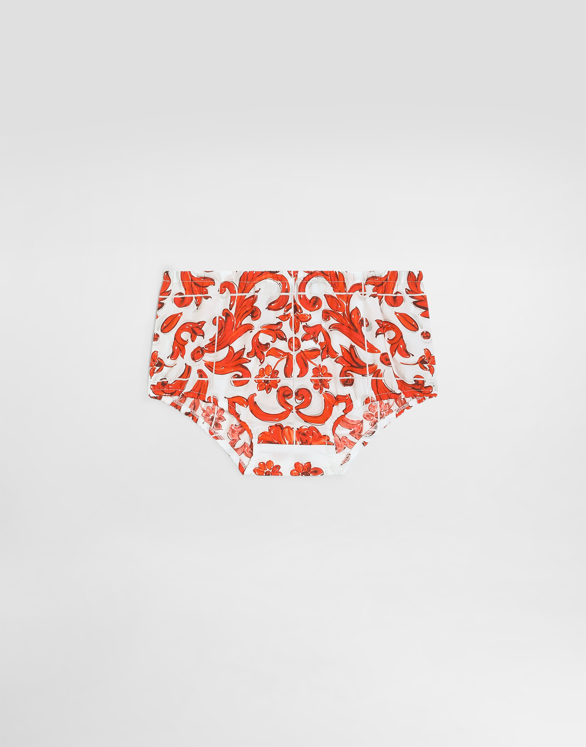  Dolce & Gabbana Jupe En Popeline à Imprimé Majolique - Femme Pantalons Et Jupes Multicolor 9/12 Months 