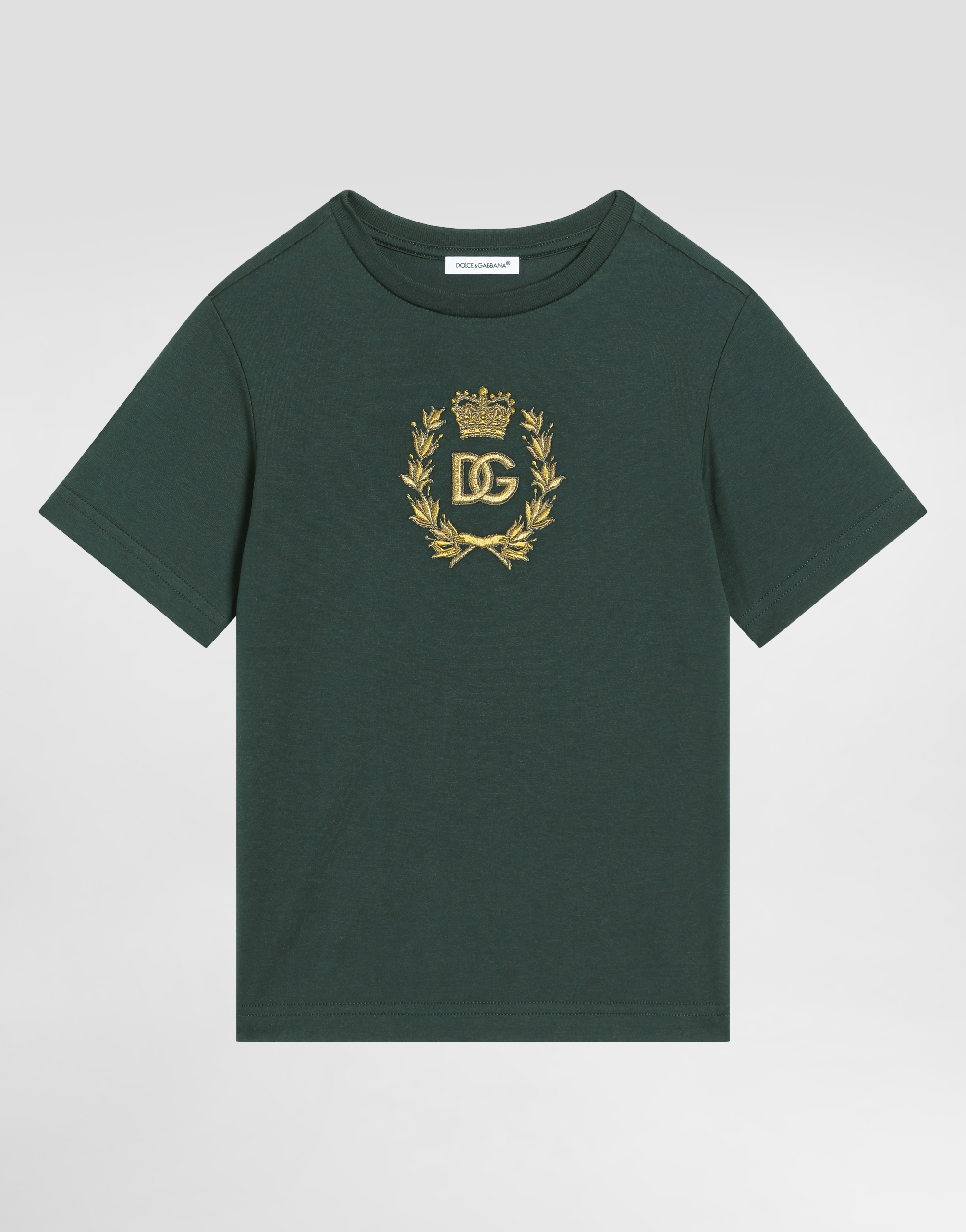 T-SHIRT MANICA CORTA in Green for Boys | Dolce&Gabbana® US