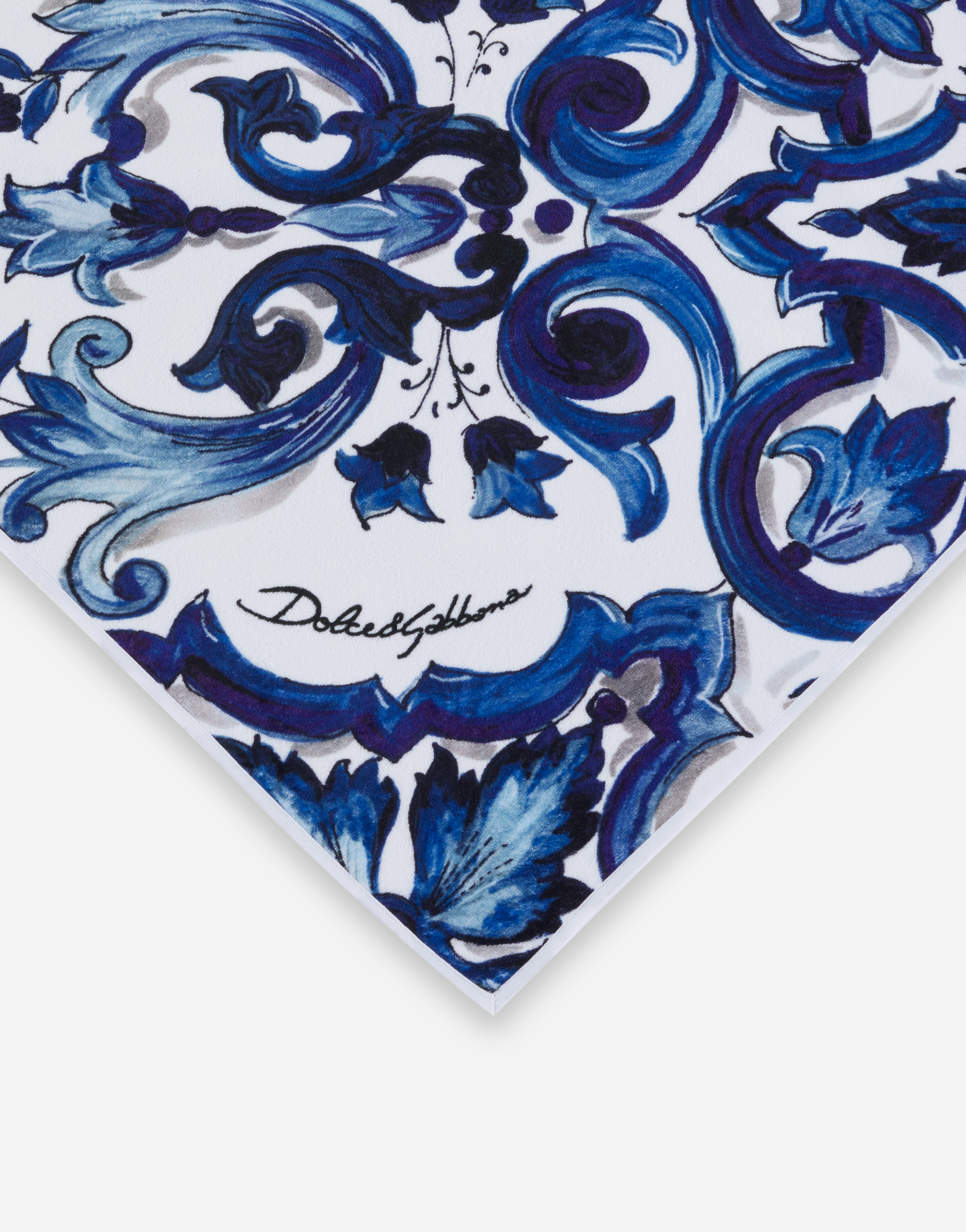 Dolce & Gabbana Terry Cotton Hand Towel In Multicolor
