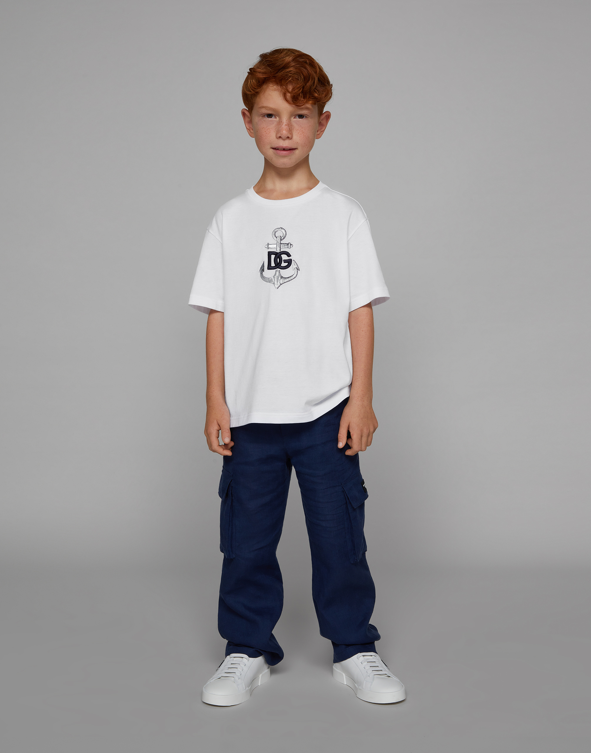 Dolce & Gabbana Pantalone In Blu Scuro