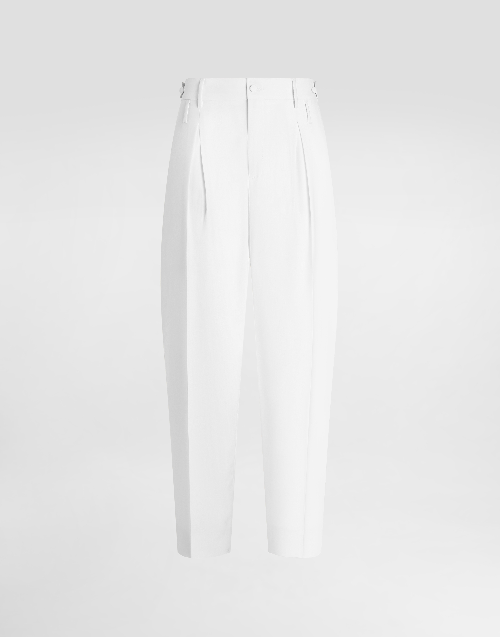 Whiteのメンズ ウール ファイユ パンツ | Dolce&Gabbana®