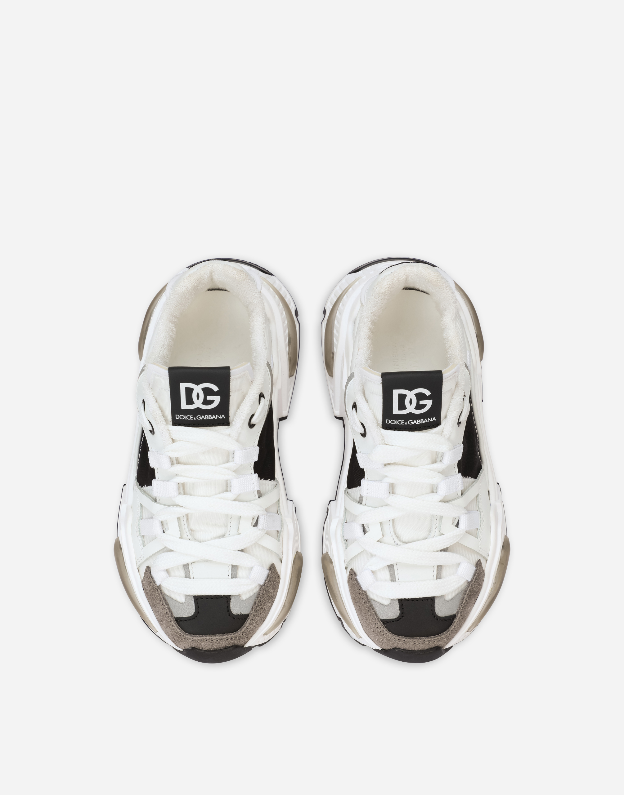 Dolce & Gabbana Mixed-material Airmaster Sneakers In Multicolor