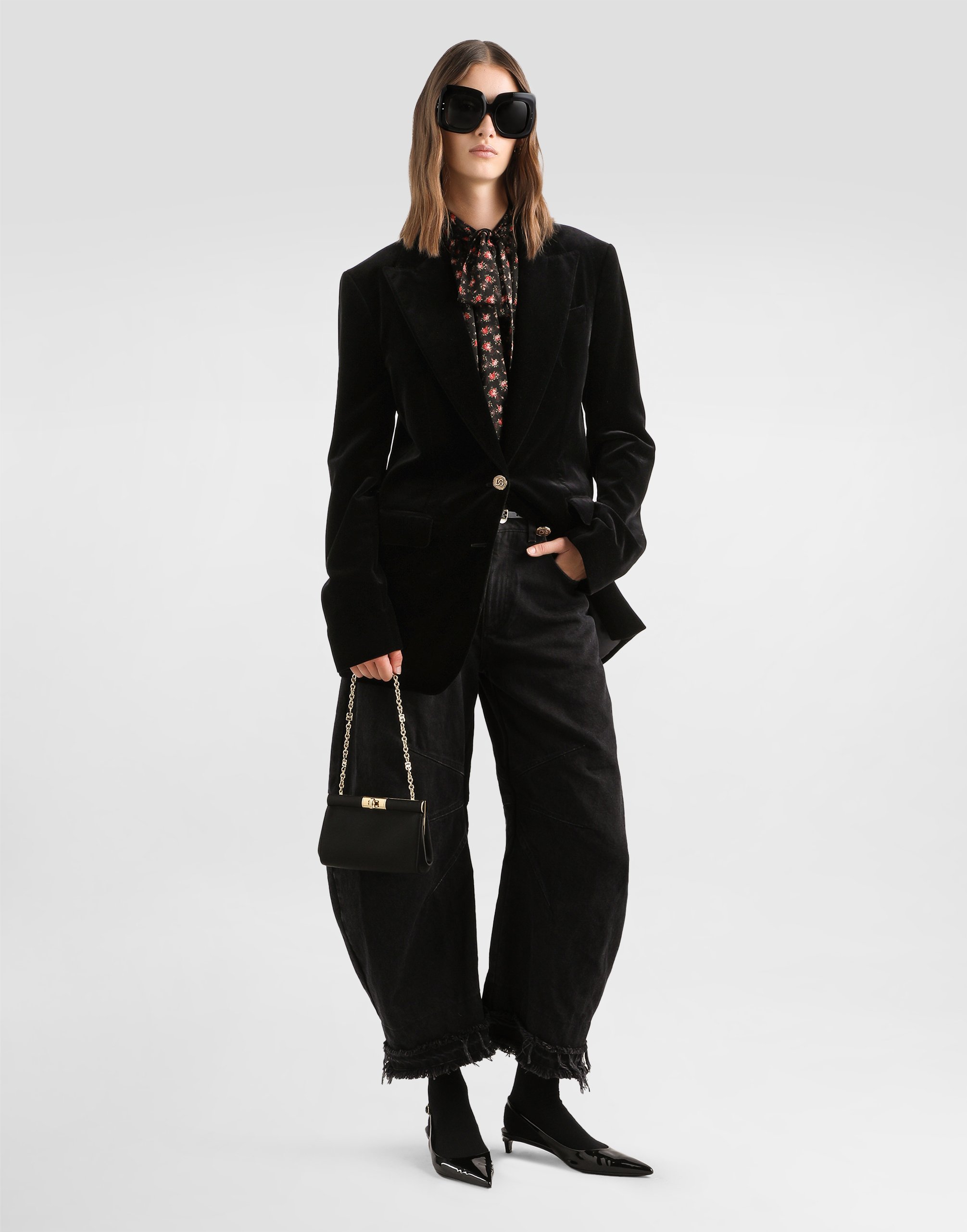 Dolce & Gabbana 5-pocket Denim Trousers In Black