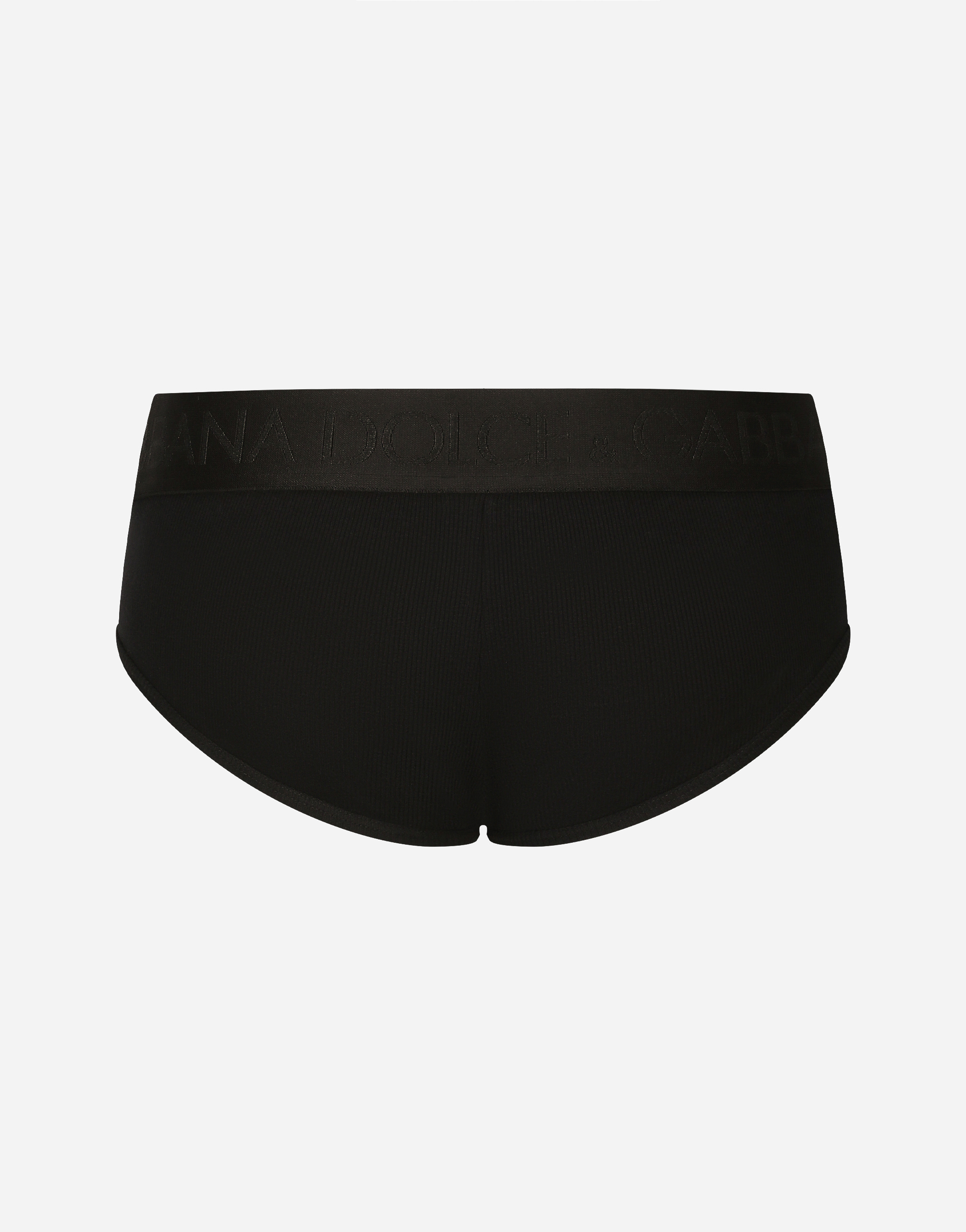 Dolce & Gabbana Logo-waistband Cotton Boxers In Black