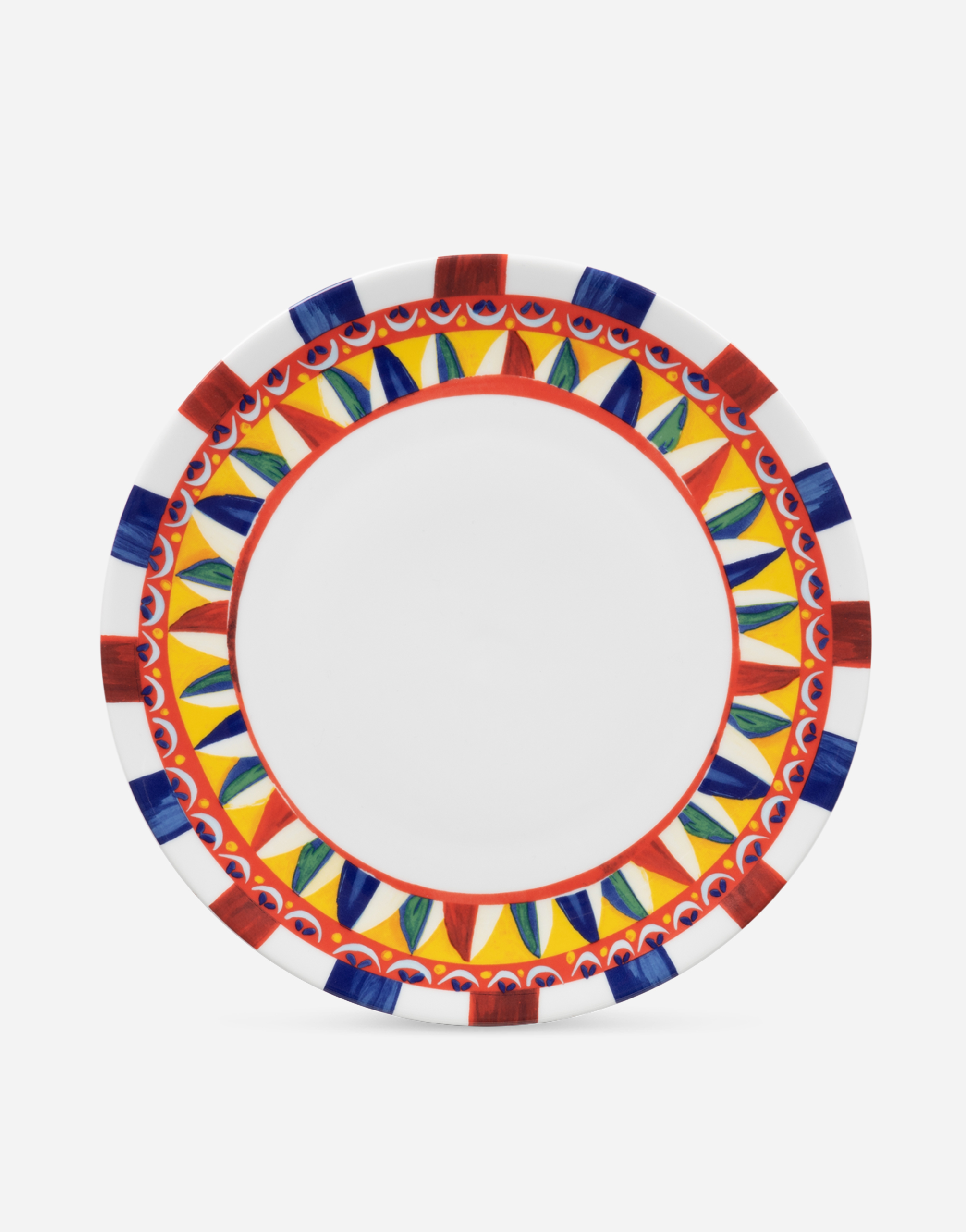 Dolce & Gabbana Porcelain Charger Plate Multicolor Unisex Onesize
