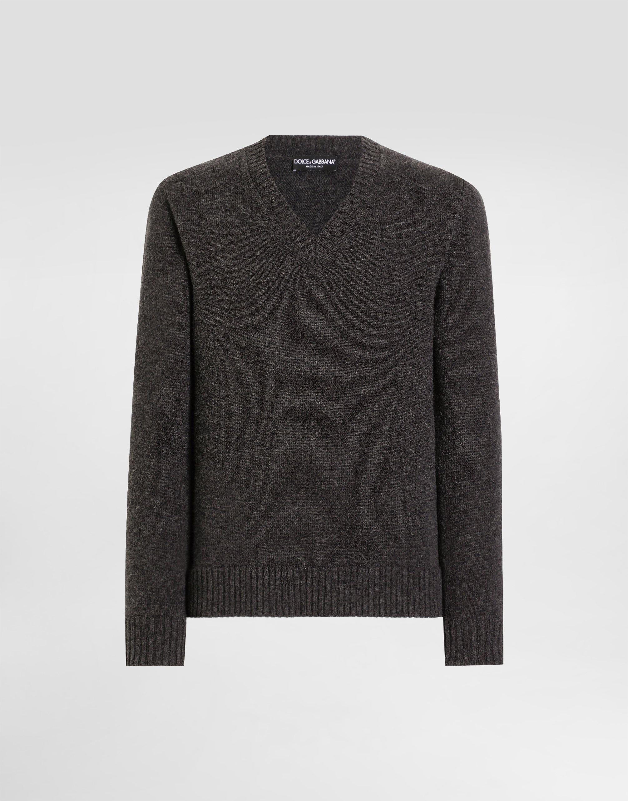 Dolce & Gabbana Wool Pullover - Man Sweaters And Cardigans Gray