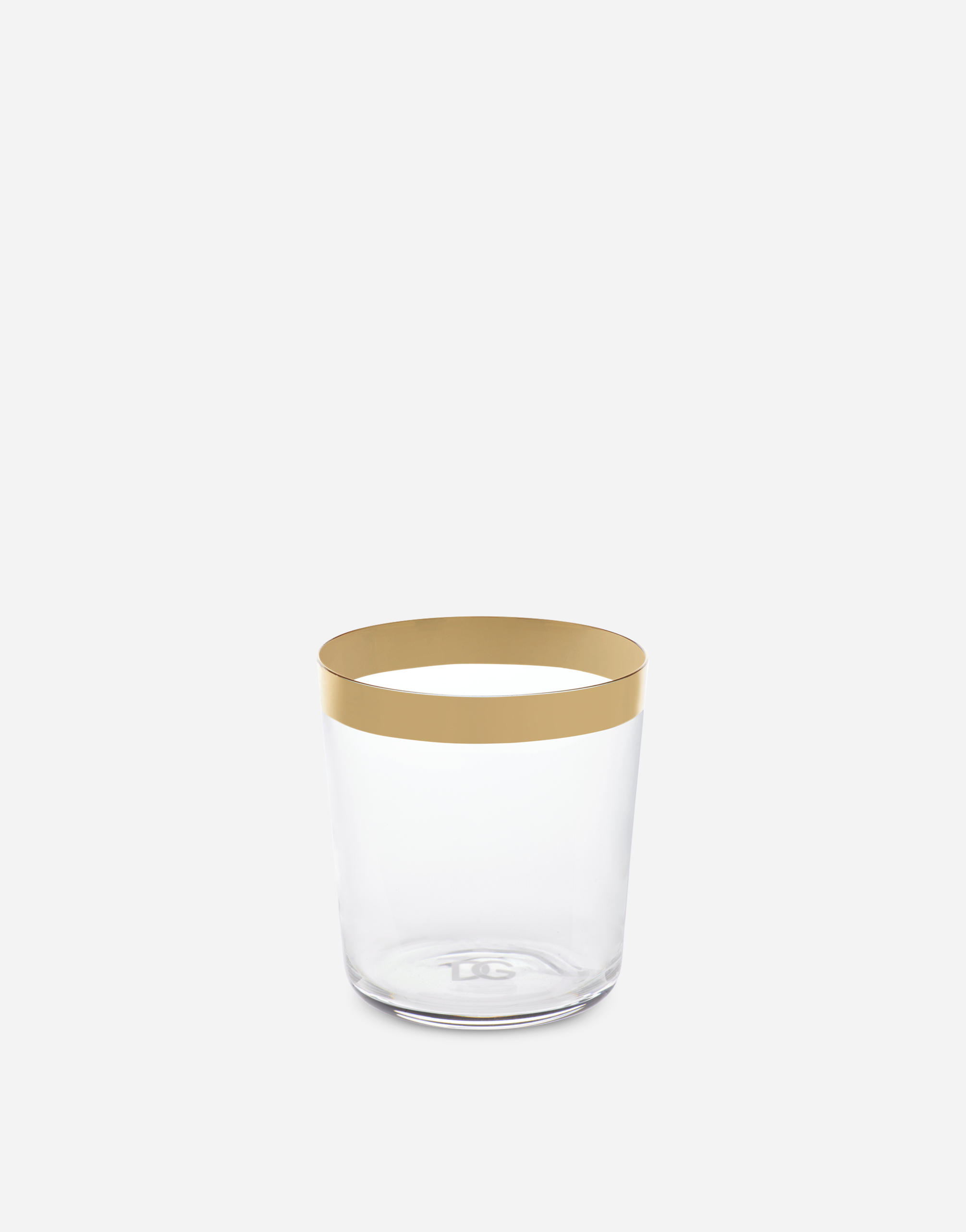 Dolce & Gabbana Set 2 Water Glasses In Multicolor