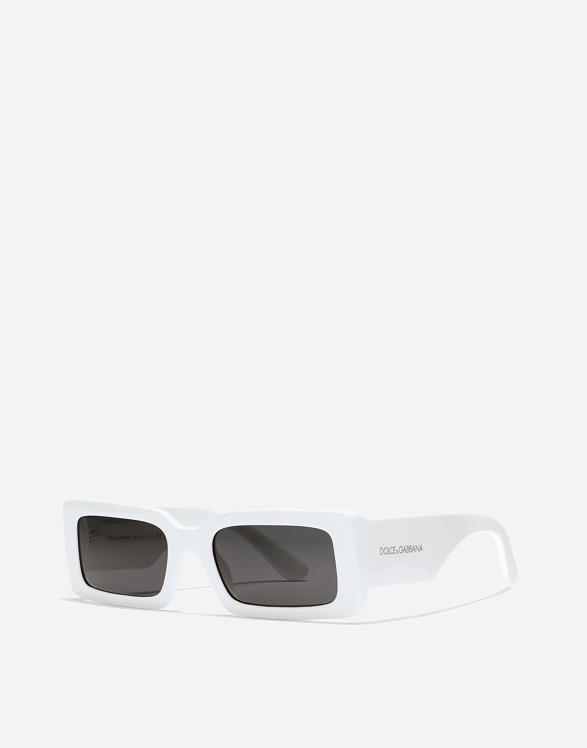 Dolce & Gabbana Womens White Dg6187 Rectangle-frame Injected Sunglasses In Generic