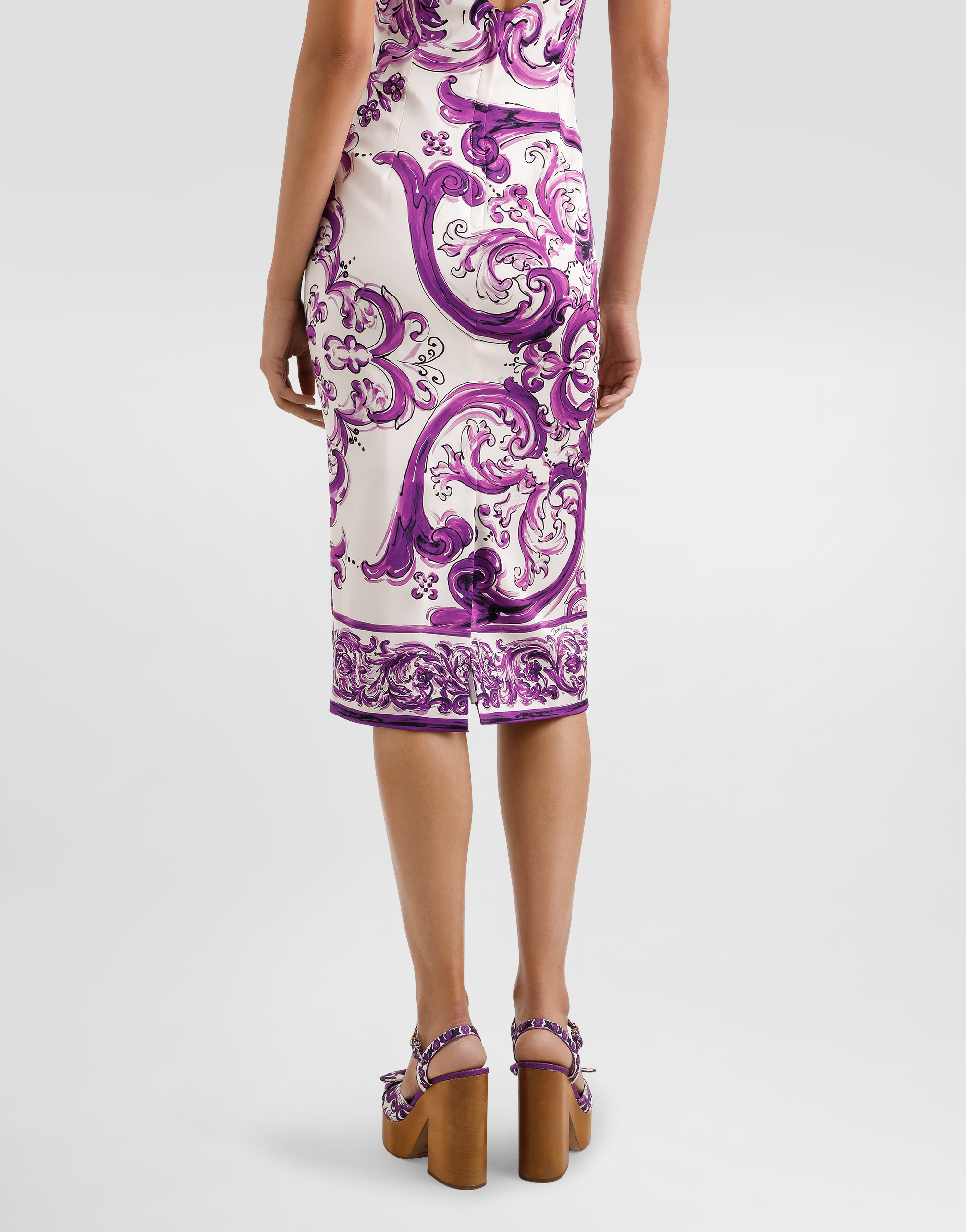 Dolce & Gabbana Scoop Neckline Fitted Silhouette Intricate Pattern