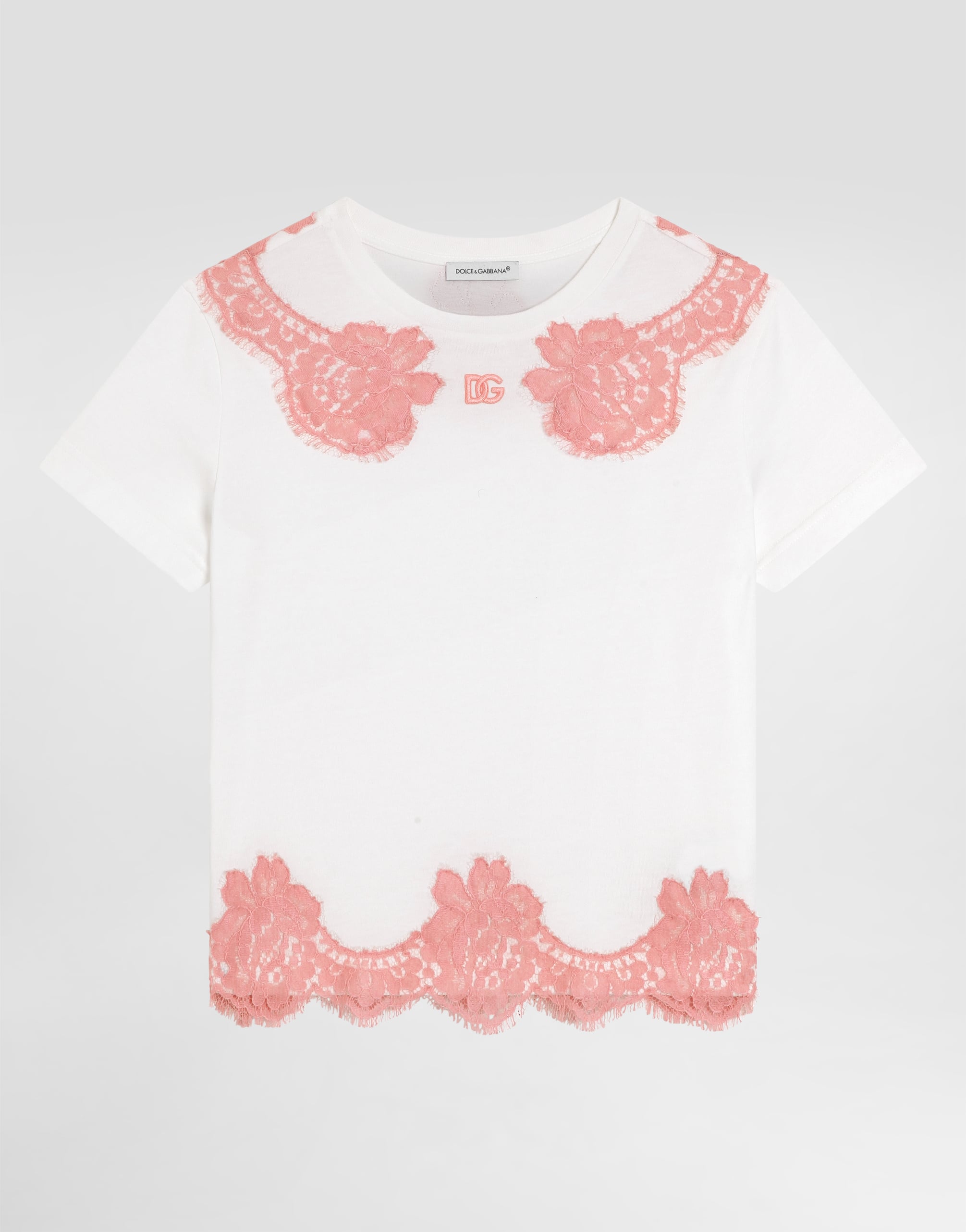 Dolce&Gabbana ✨レース Tシャツ 刻印ボタン ホログラムシール M