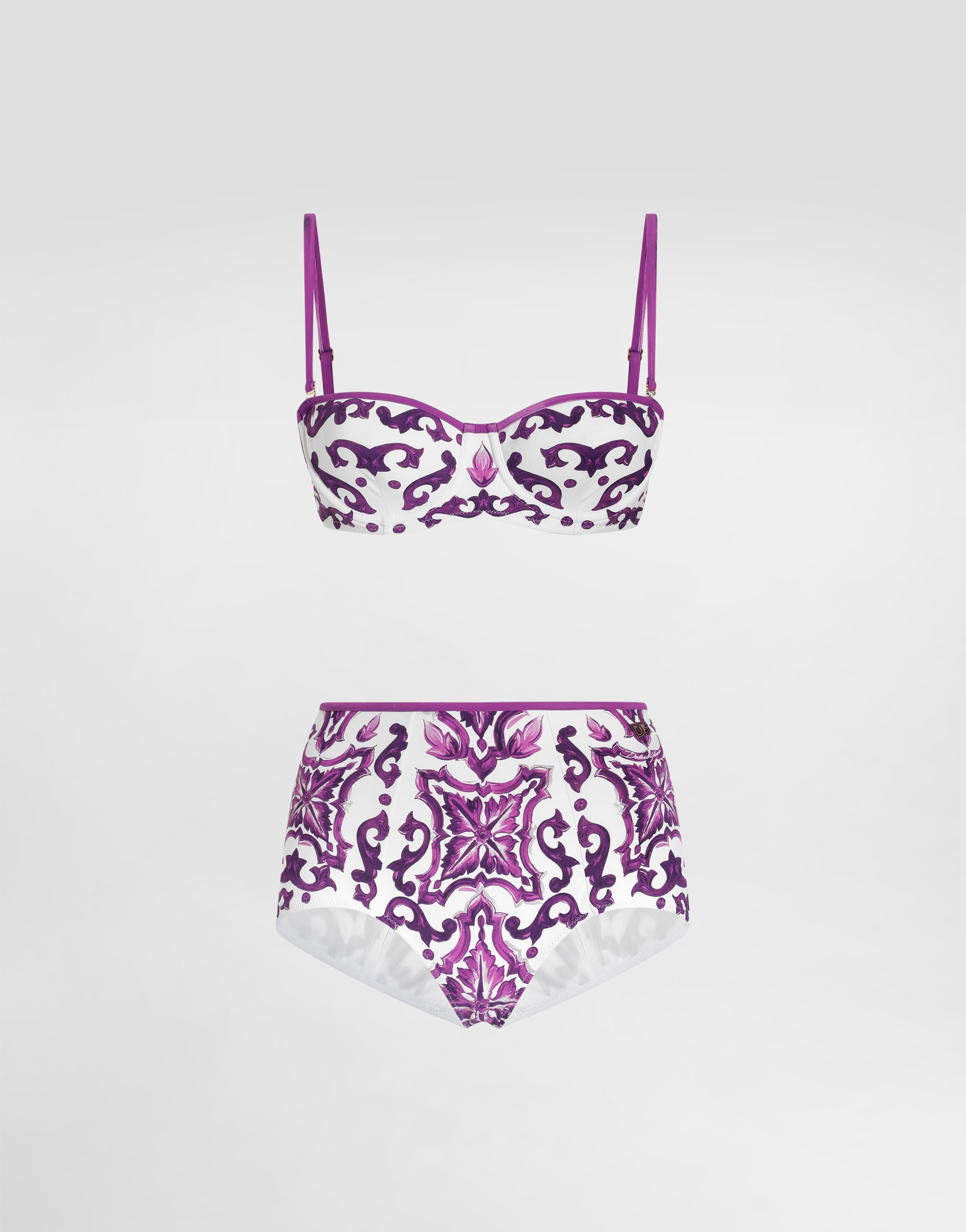 Dolce & Gabbana Majolica Print Bikini