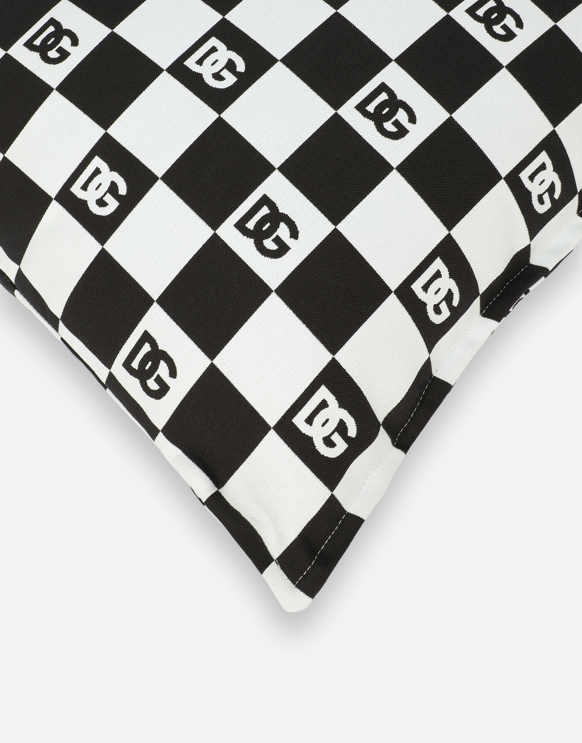 Dolce & Gabbana Canvas Cushion In Multicolor