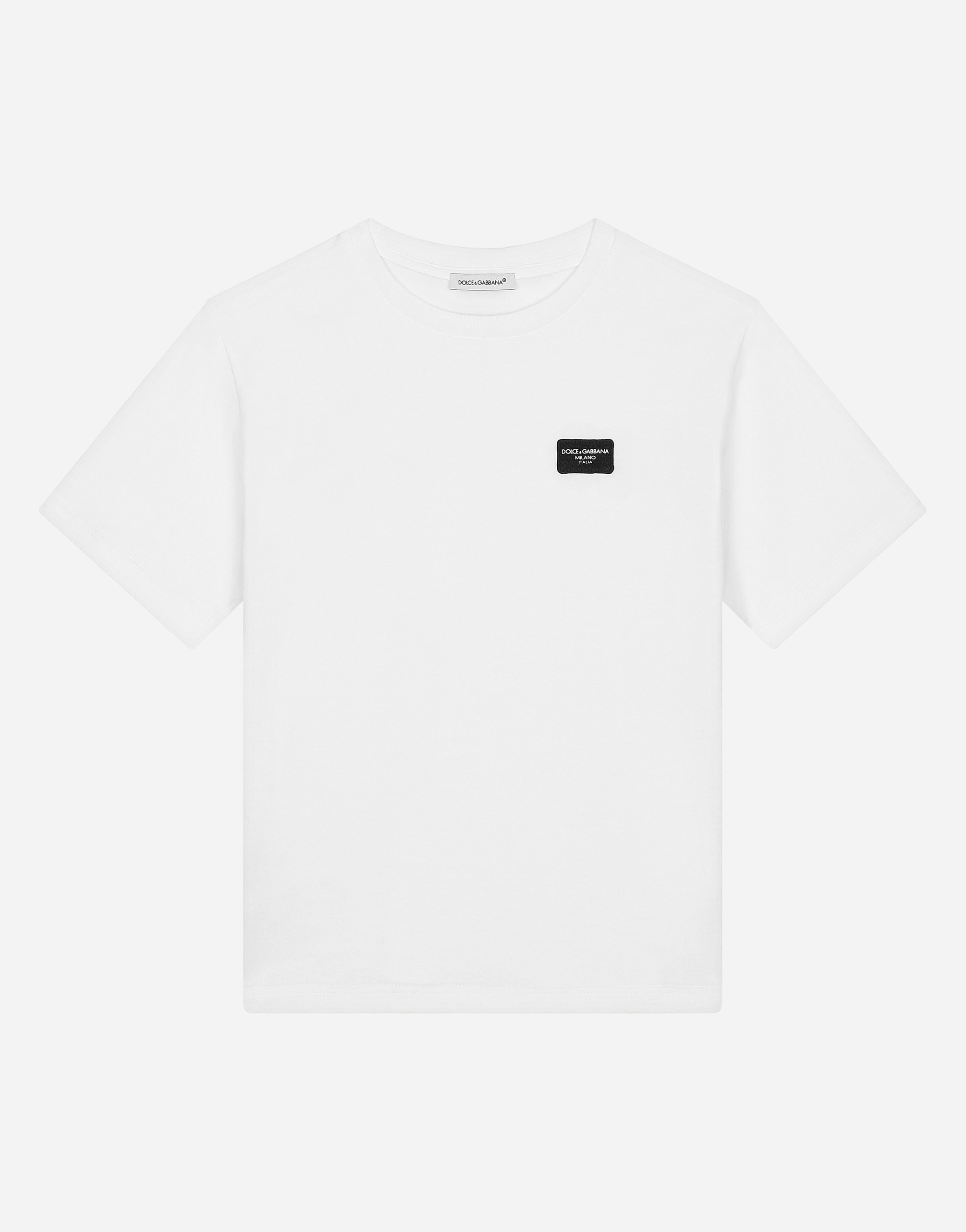 Dolce & Gabbana T-shirt Manica Corta In Bianco Ottico