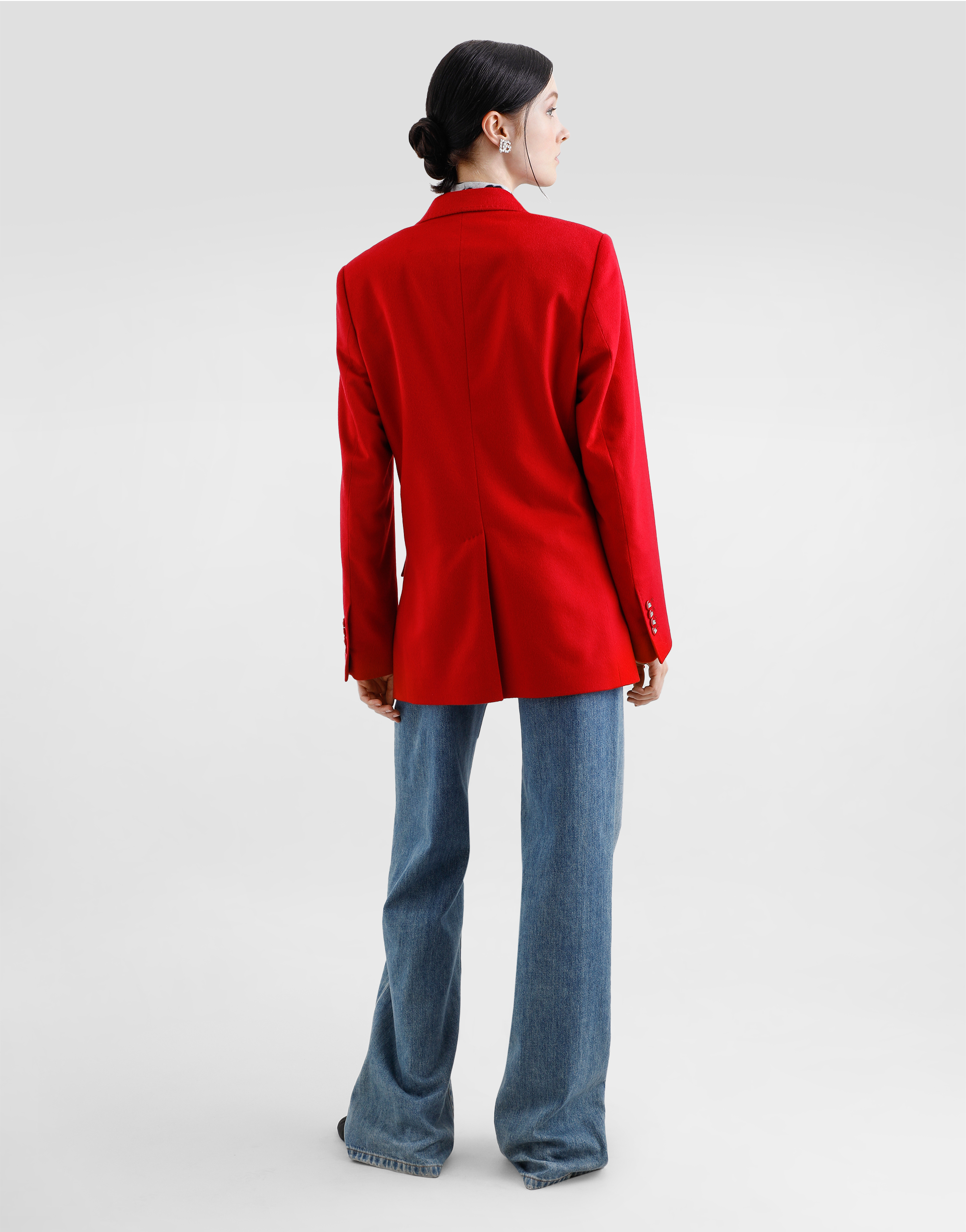  Dolce & Gabbana Dolce & Gabbana Oversize Double-breasted Cashmere Jacket - Woman Blazers Red 42 