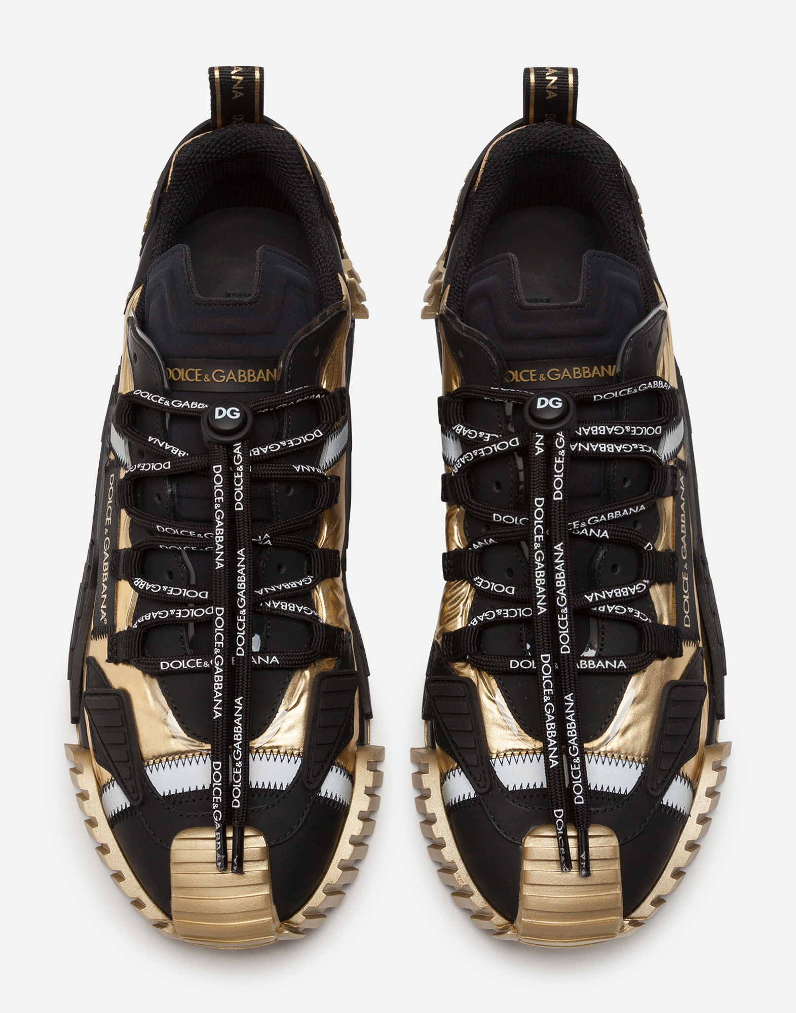 dolce & gabbana ns1 mixed material sneakers