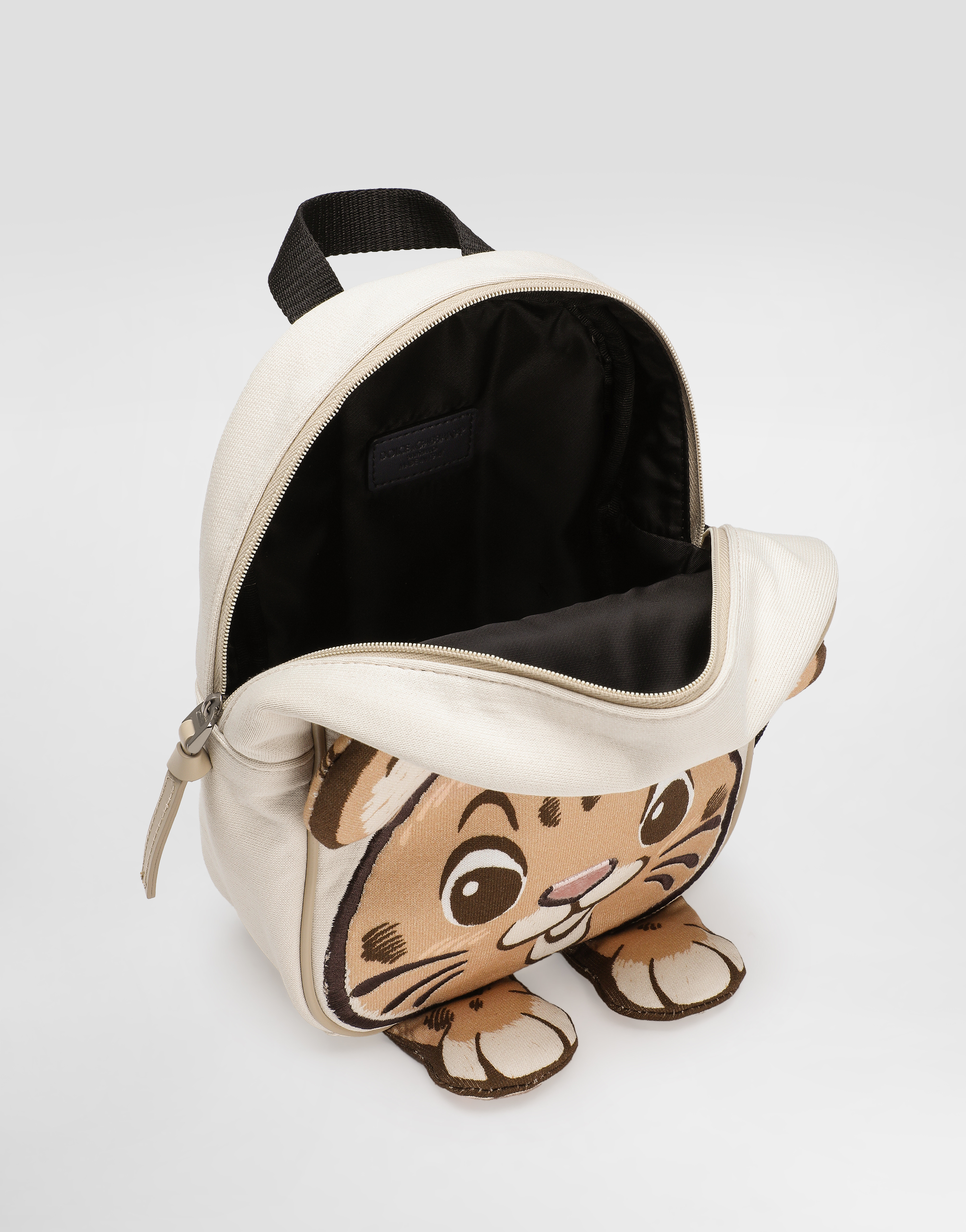 Dolce & Gabbana Printed Backpack With Dg Patch In Multi