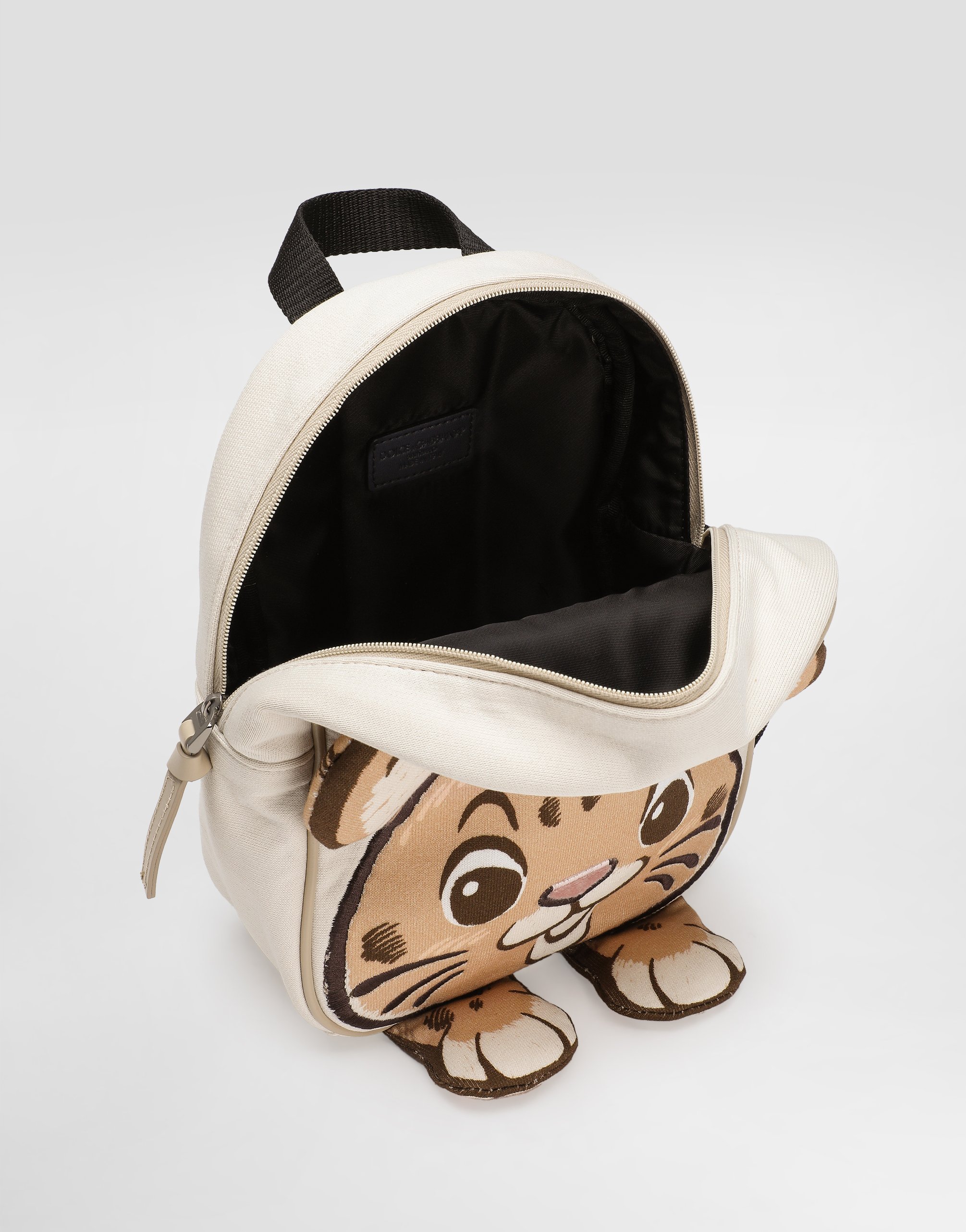 Dolce & Gabbana Printed Backpack With Dg Patch In Multi