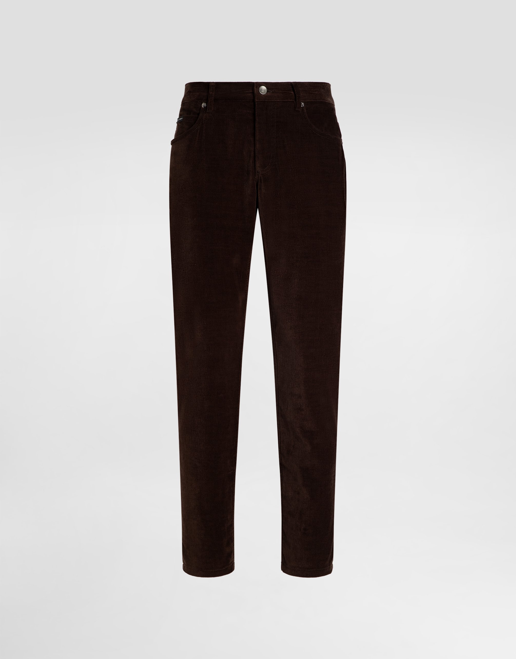 Cotton and cashmere regular trousers