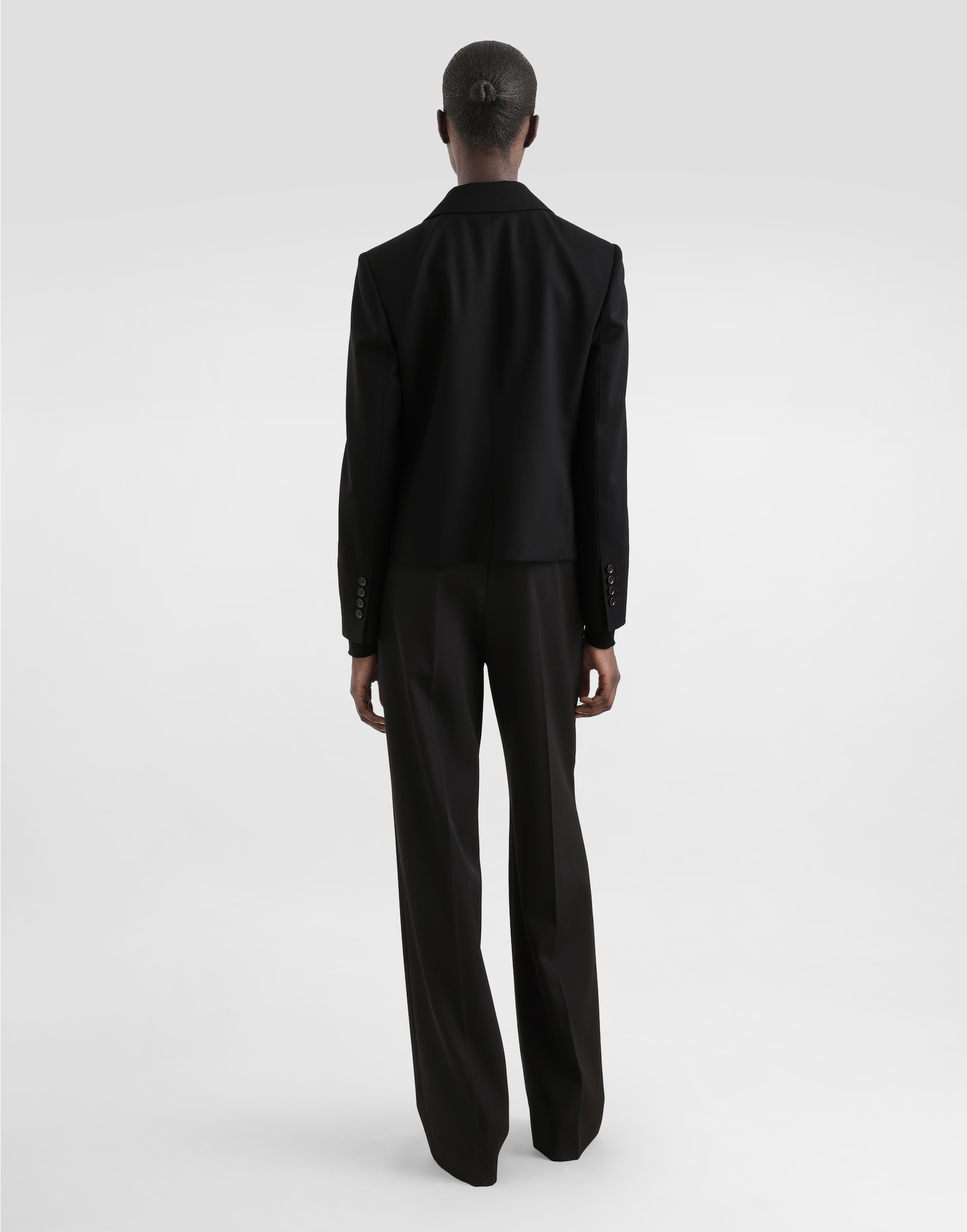 Dolce & Gabbana Bi-stretch Sallia Jacket In Black