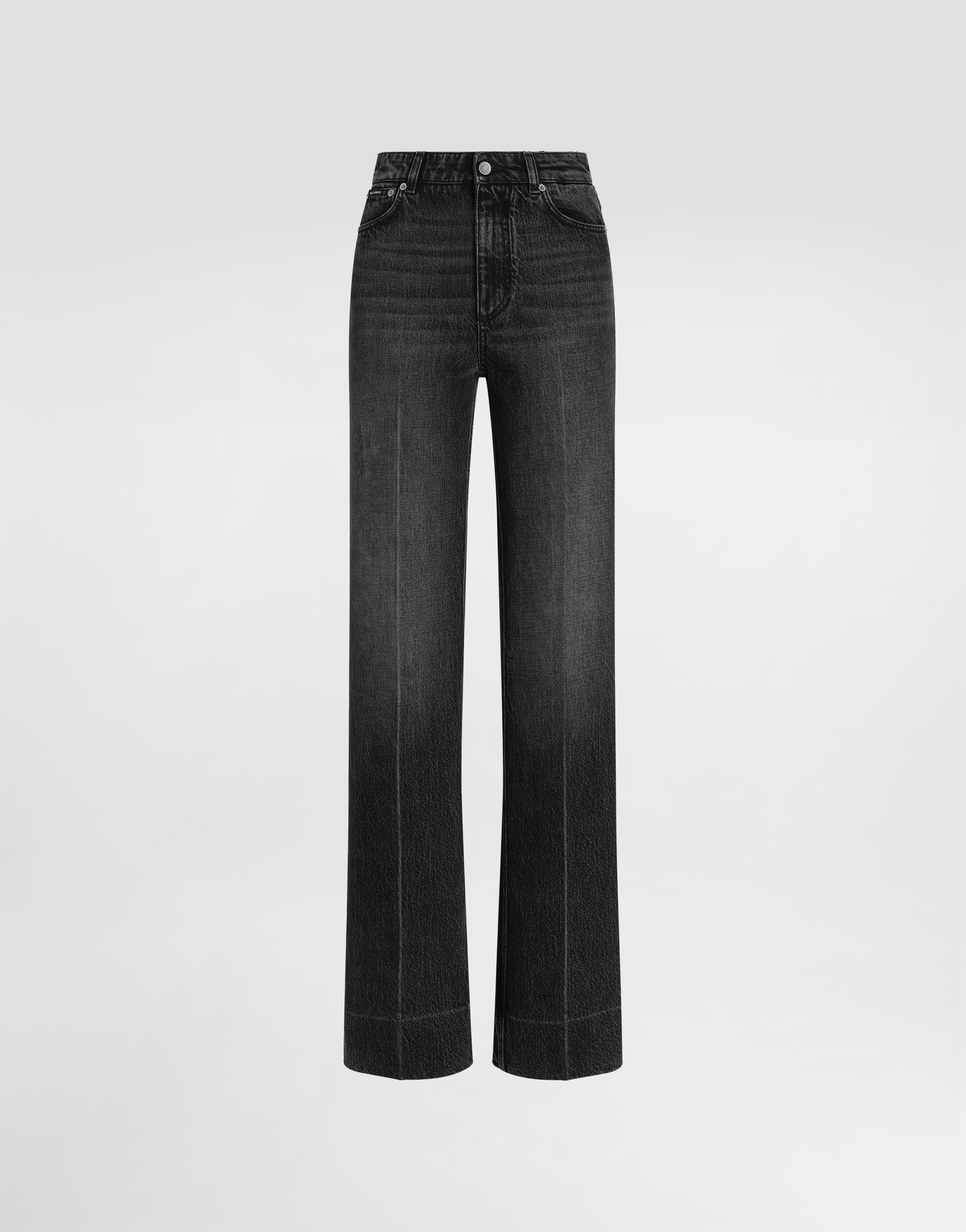 Dolce & Gabbana 5-pocket Denim Trousers In Black