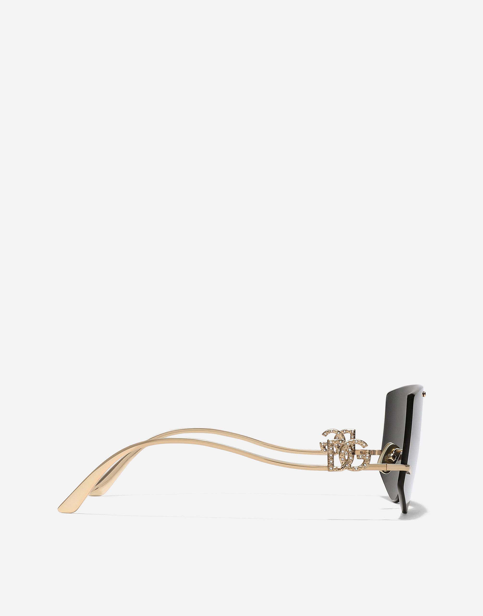 Dolce & Gabbana Dg Crystal Sunglasses In Black