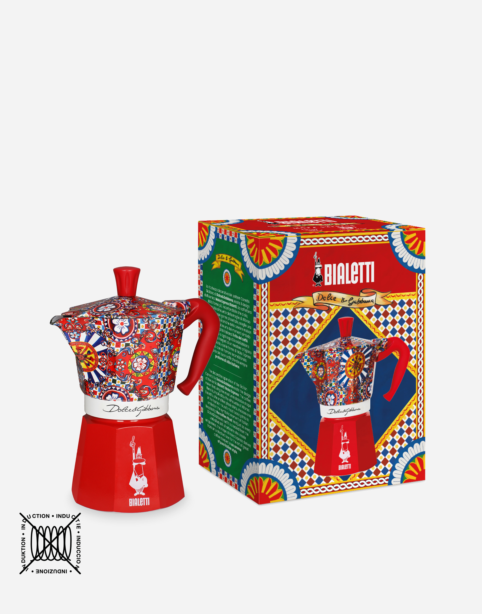 Shop Dolce & Gabbana Moka Express Large Bialetti Dolce&gabbana In Multicolor