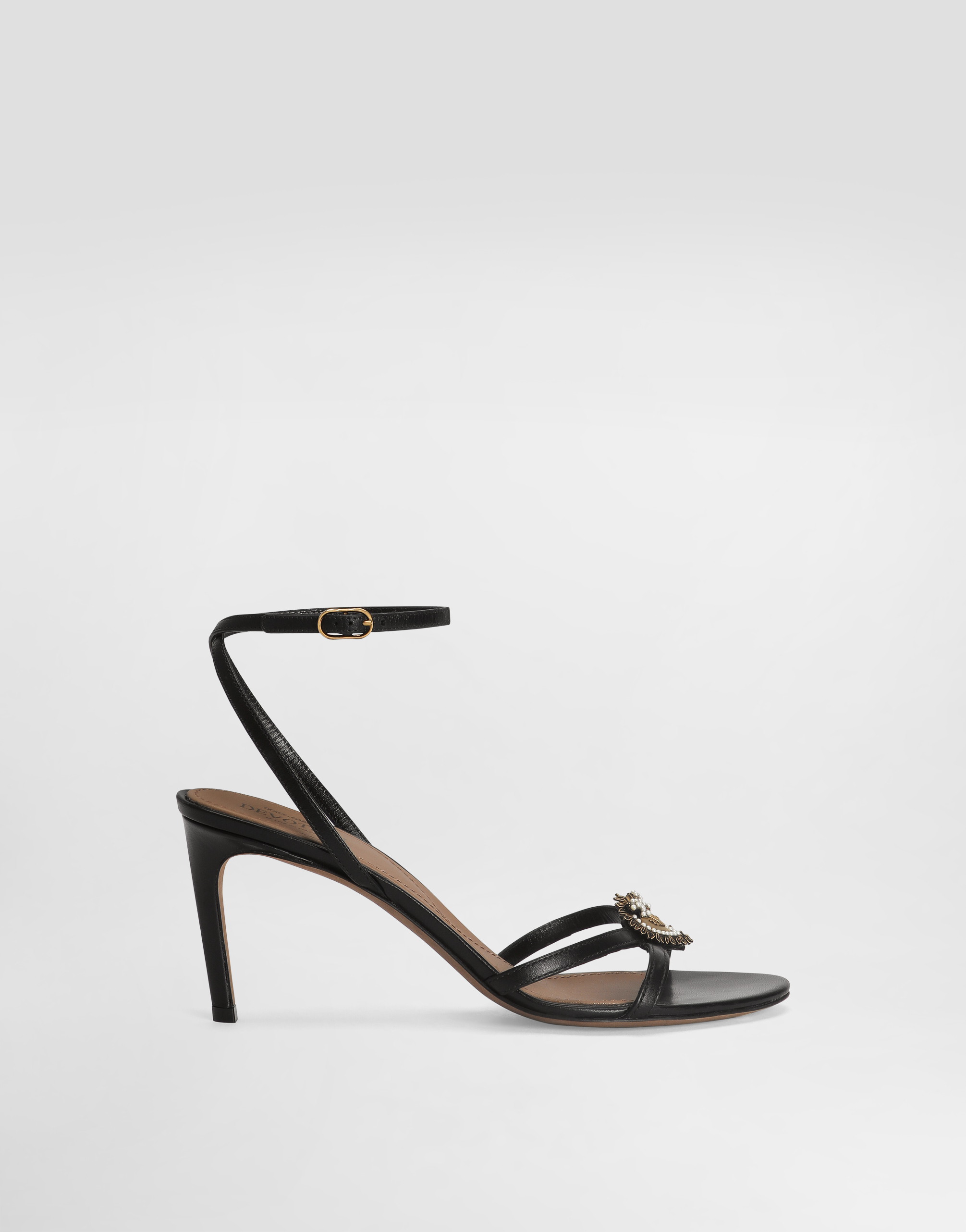 Dolce & Gabbana Devotion Pump Sandals In Black