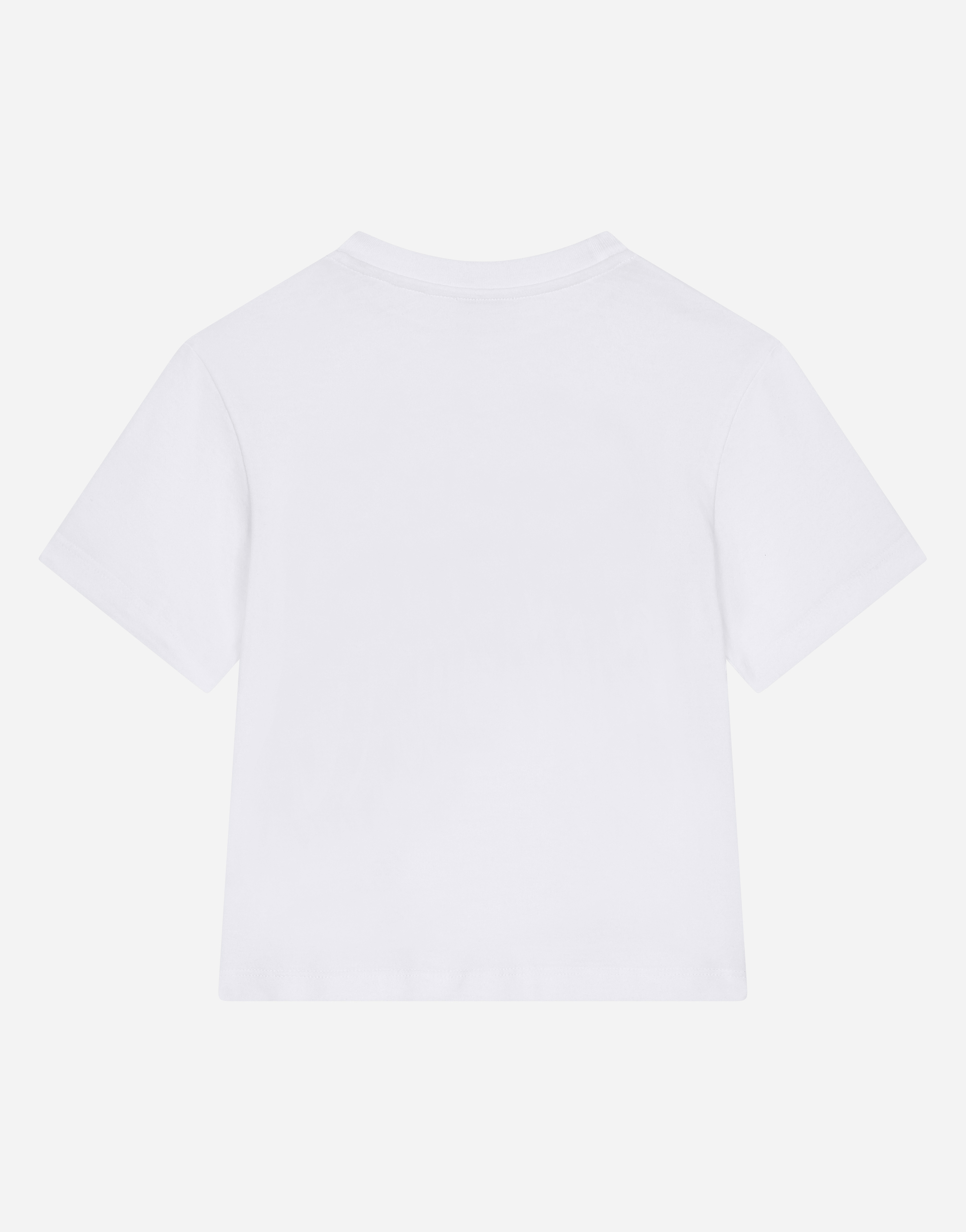 DOLCE & GABBANA JERSEY T-SHIRT WITH DG LOGO PRINT