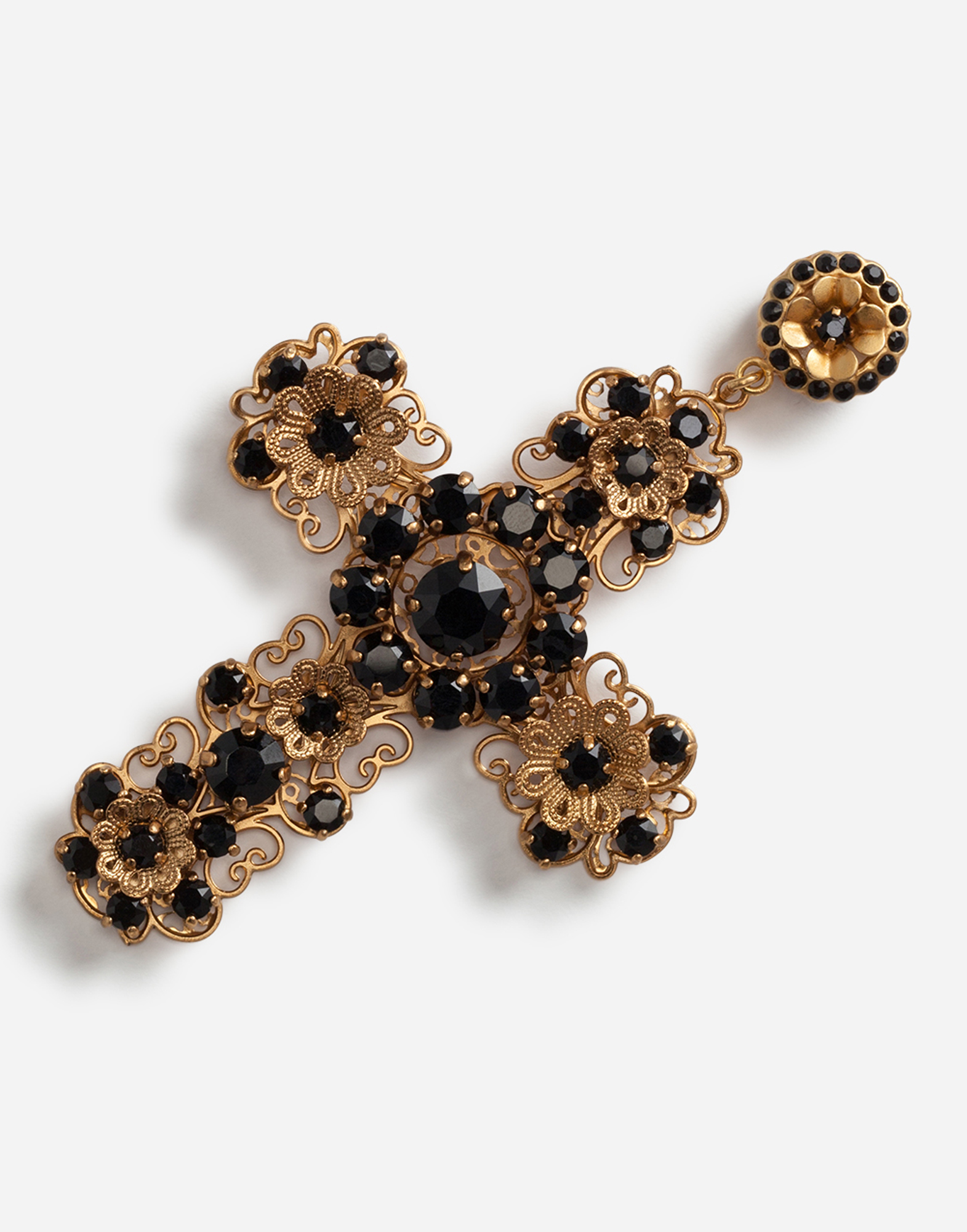 dolce gabbana cross earrings