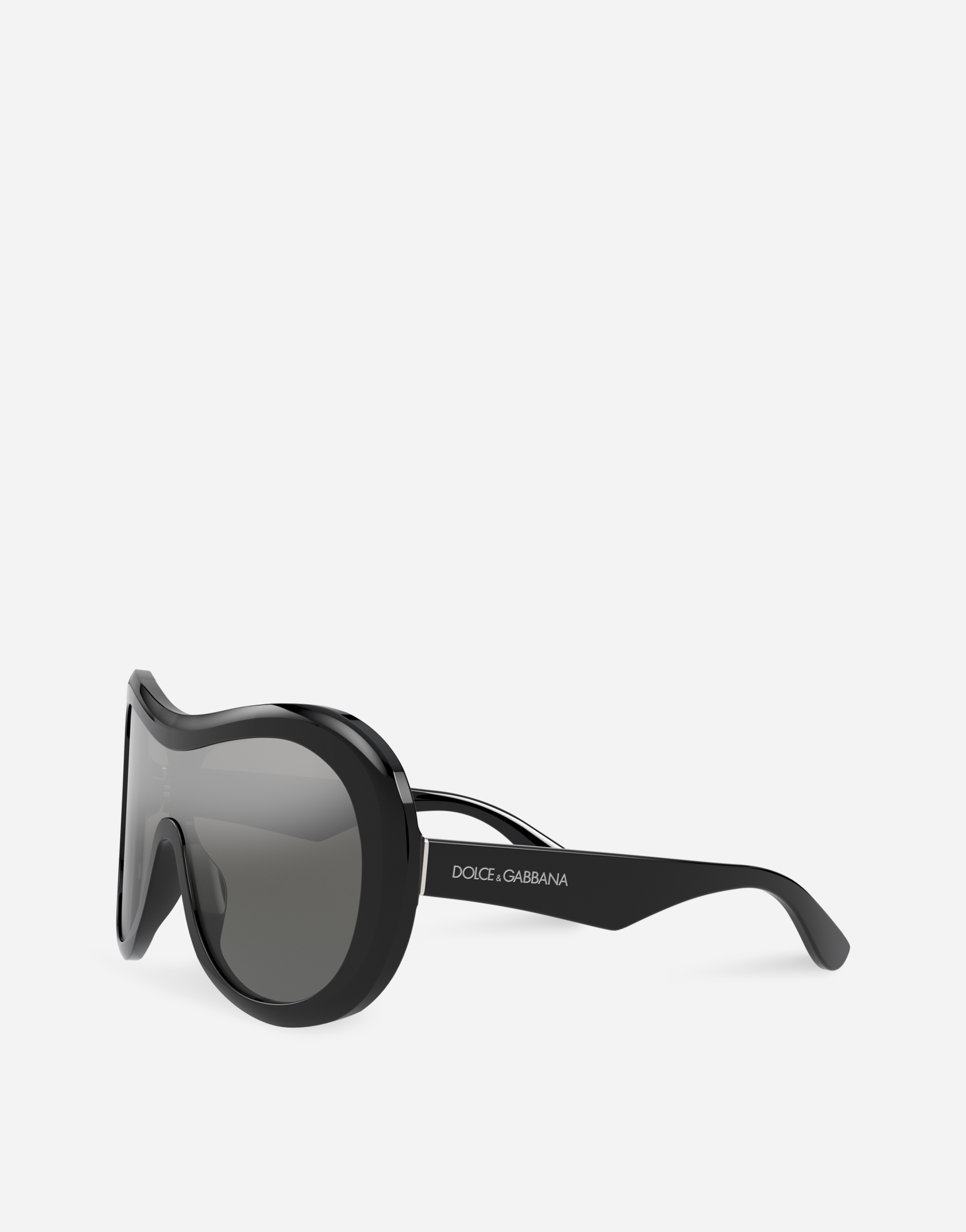 Dolce & Gabbana Dna Oversize-frame Sunglasses In Black