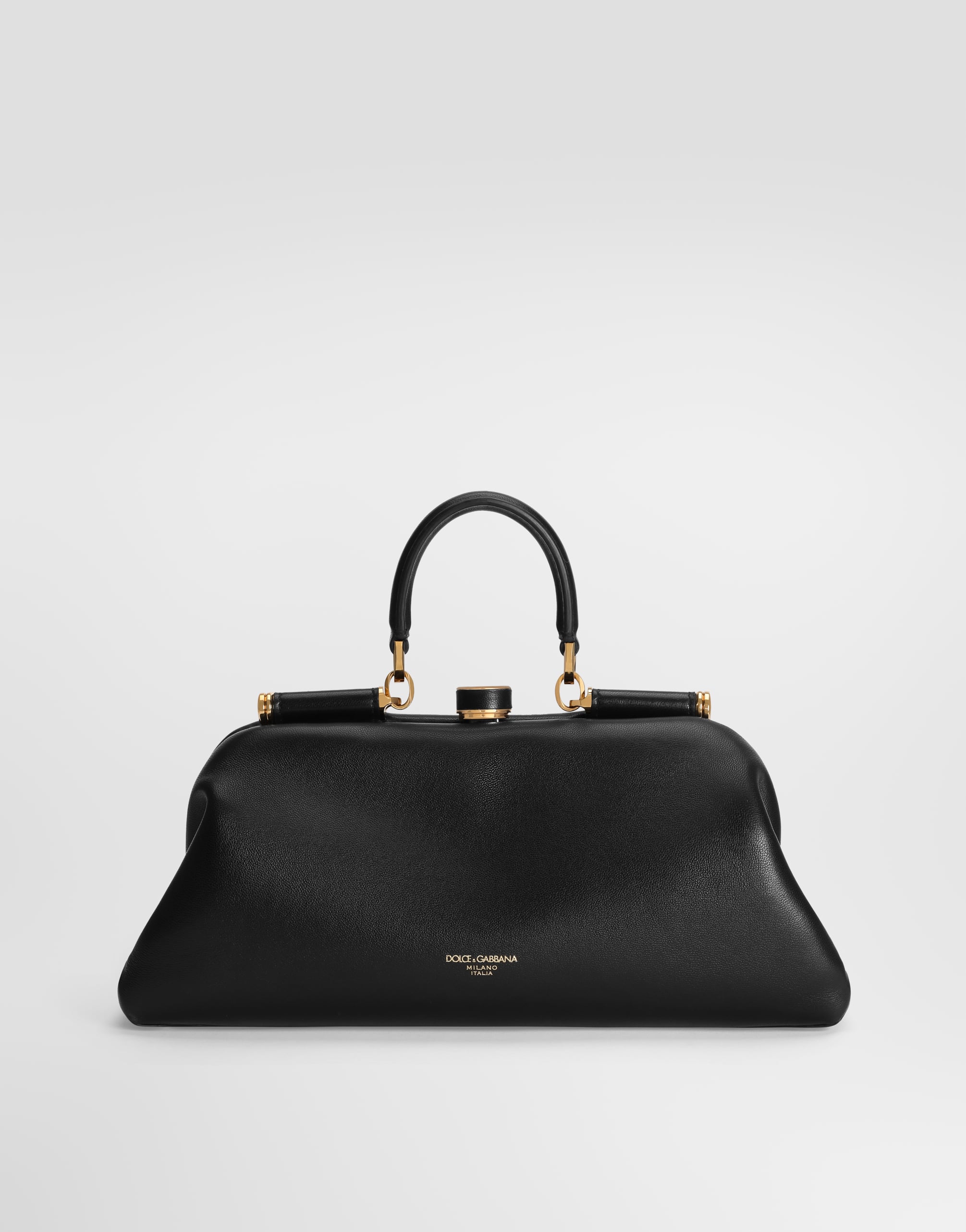 Medium Grandma handbag in plongé nappa leather in Black for Women