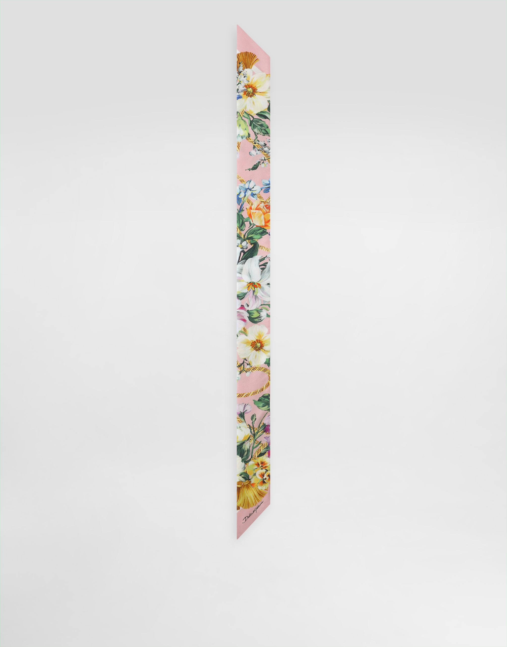 Dolce & Gabbana Floral-print Twill Headscarf (6x100) - Woman Scarves And Silks Print Onesize