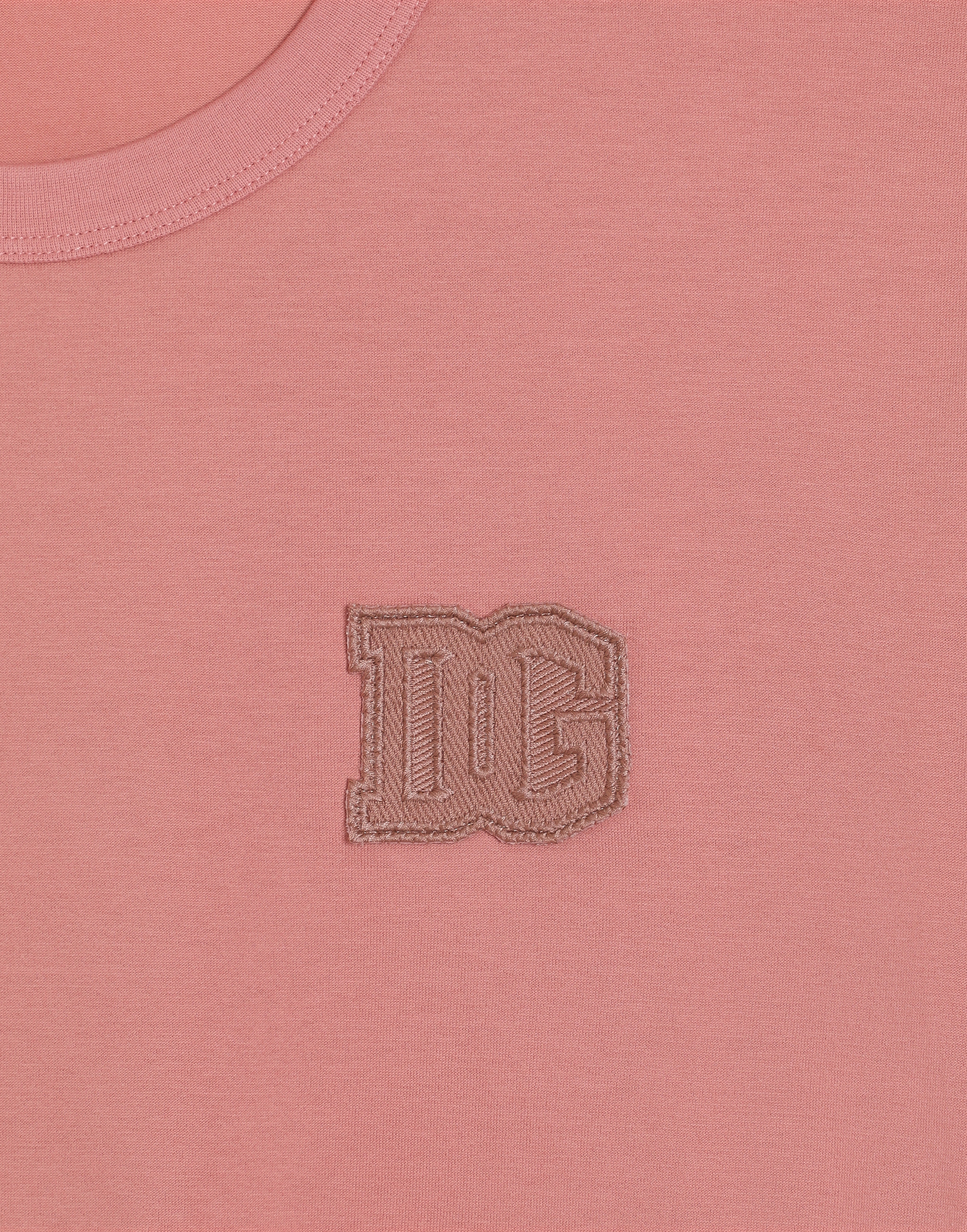 Dolce & Gabbana Cotton T-shirt With Patch In Multi