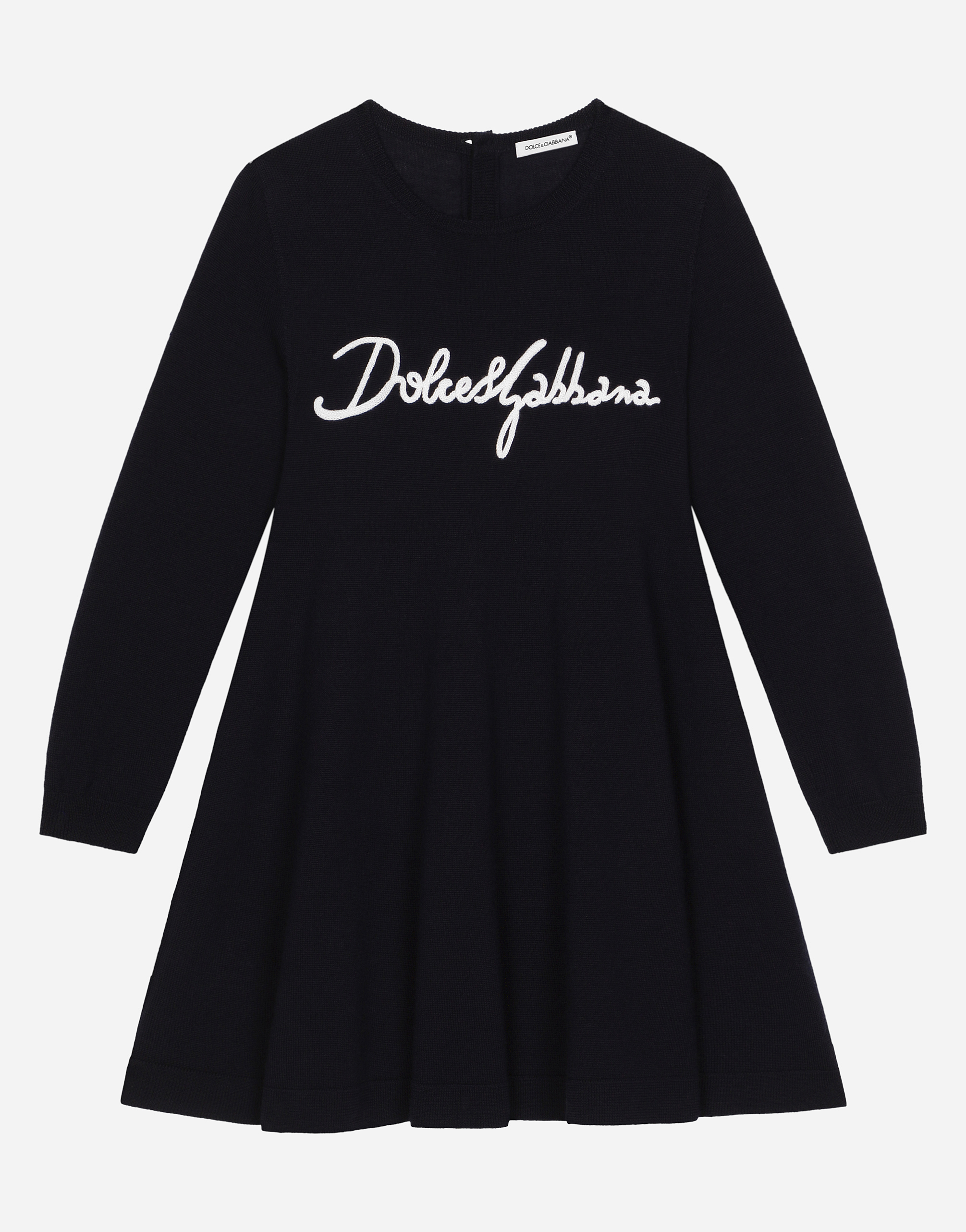 Dolce & Gabbana Abito In Maglia In Blue