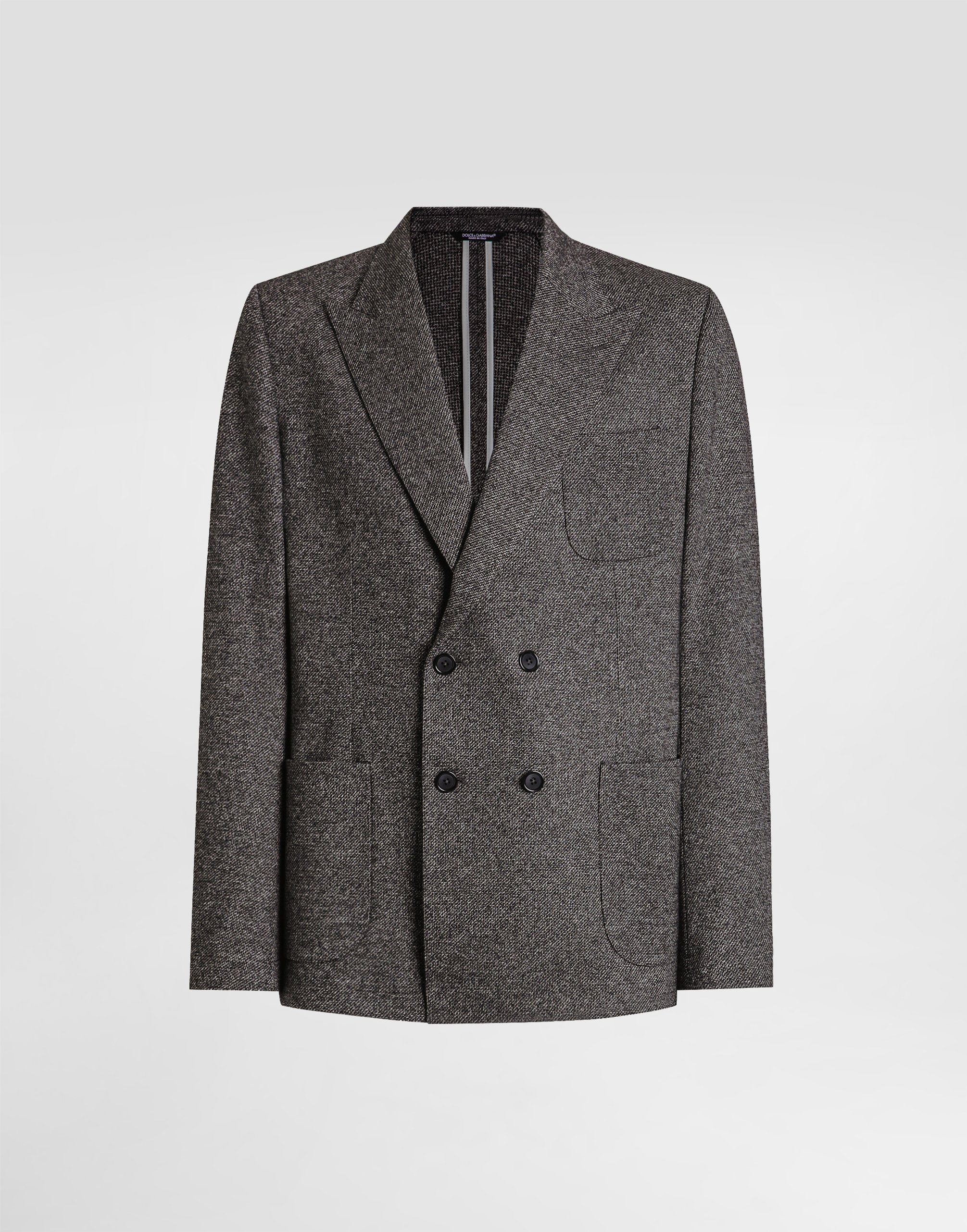 Dolce & Gabbana Double-breasted Portofino Jersey Jacket - Man Suits And Blazers Multicolor