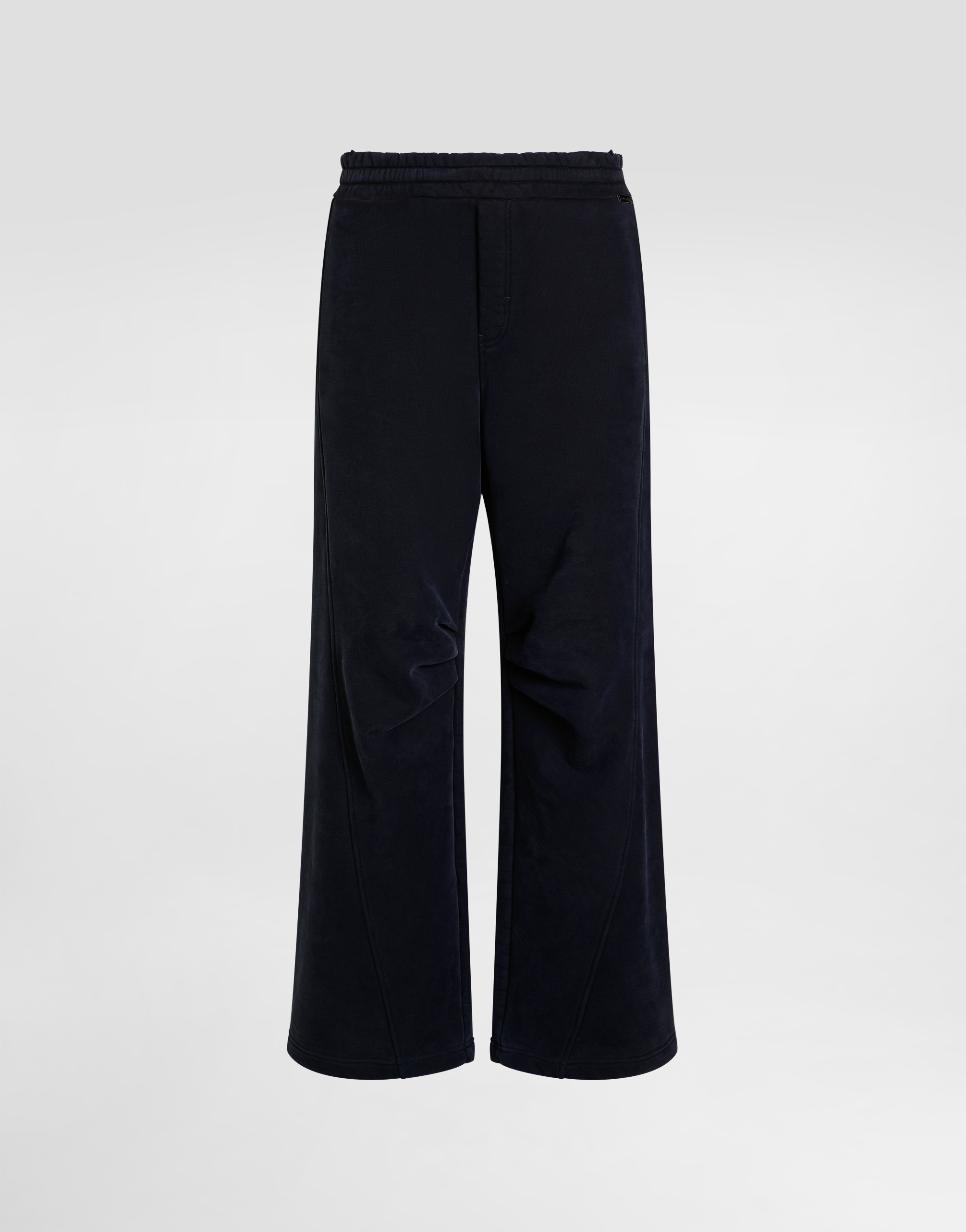 Dolce & Gabbana Elasticated-waistband Panelled Track Pants In Black