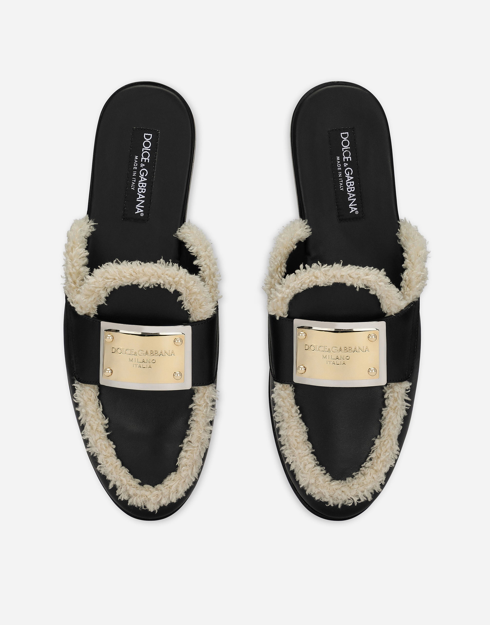 DOLCE & GABBANA CALFSKIN MULES