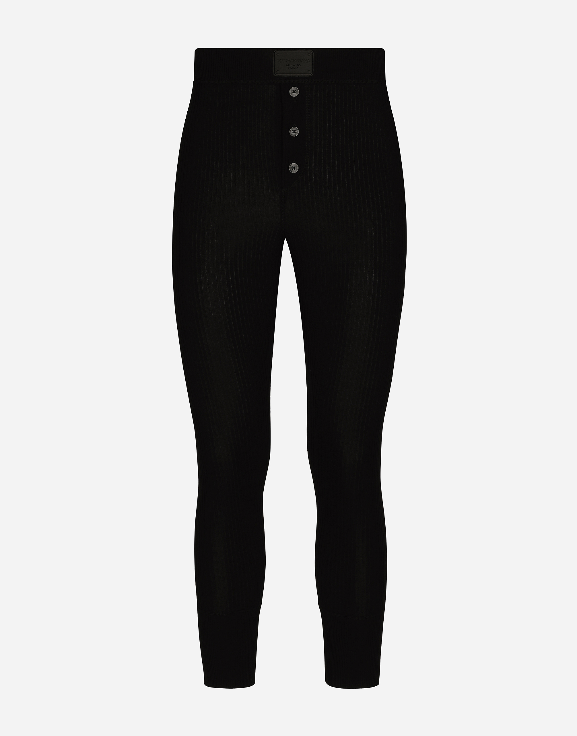 Dolce & Gabbana Pantalone Maglia In Black