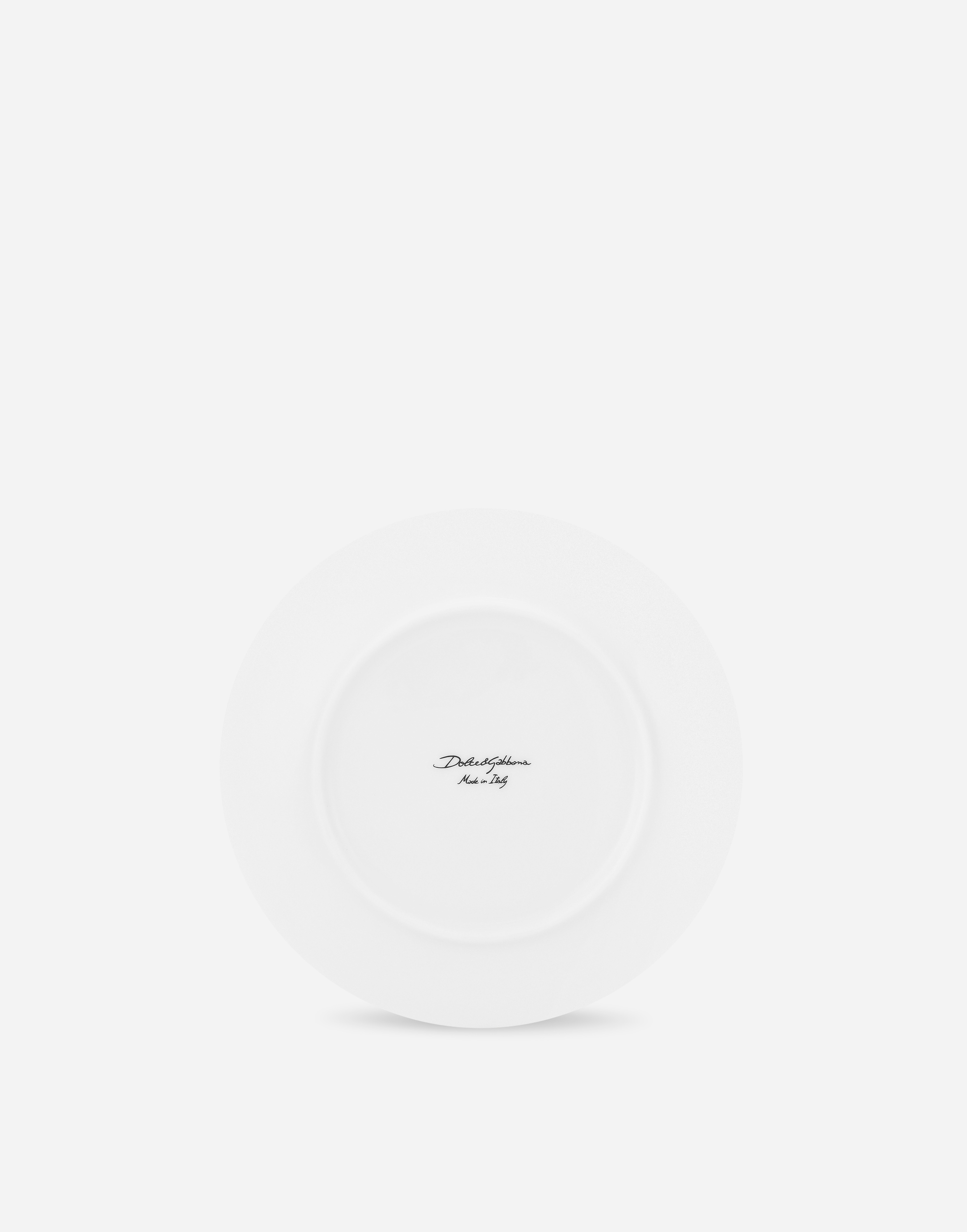 Dolce & Gabbana Set 2 Porcelain Dessert Plates In Multicolor