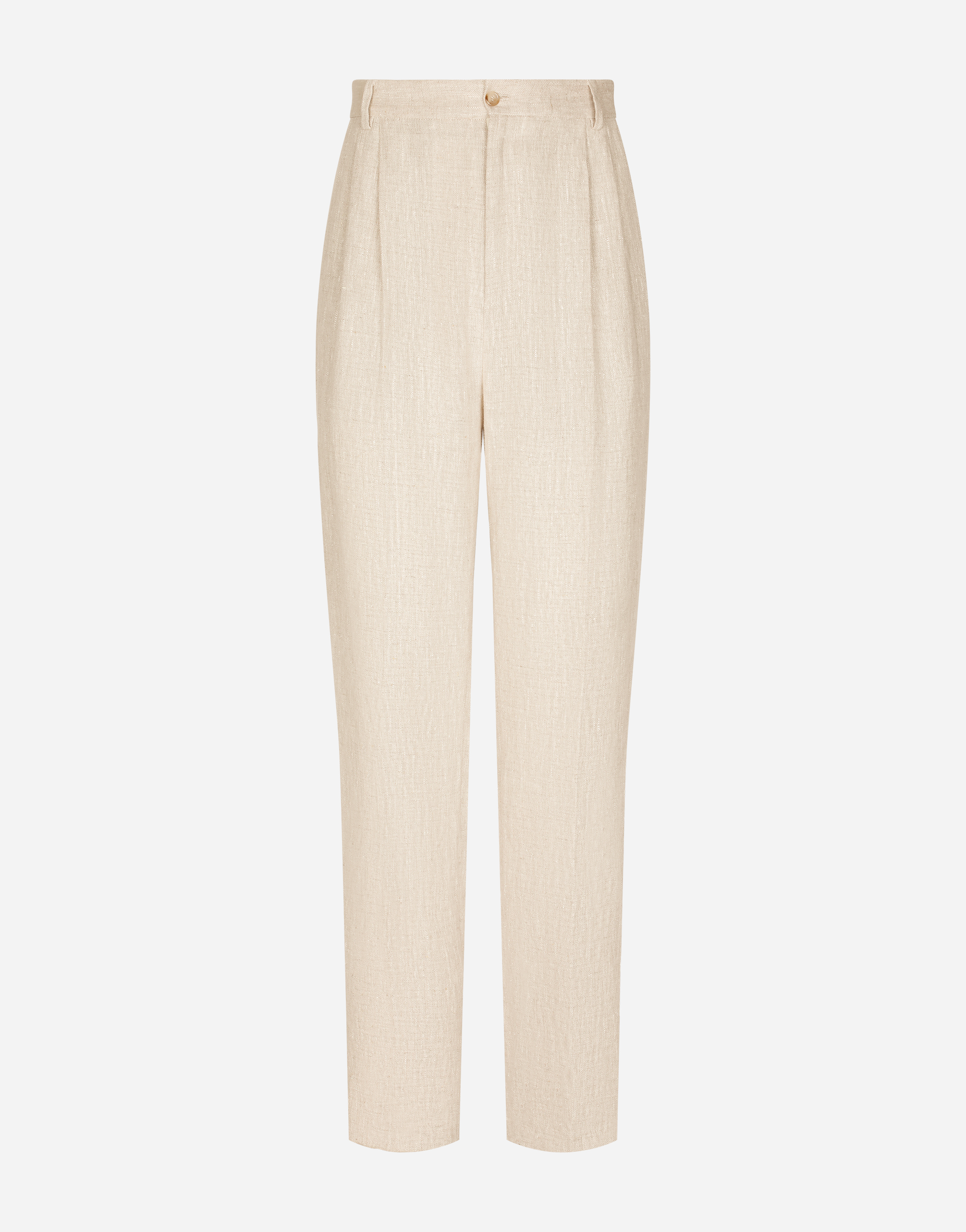 DOLCE & GABBANA TAILORED LINEN PANTS