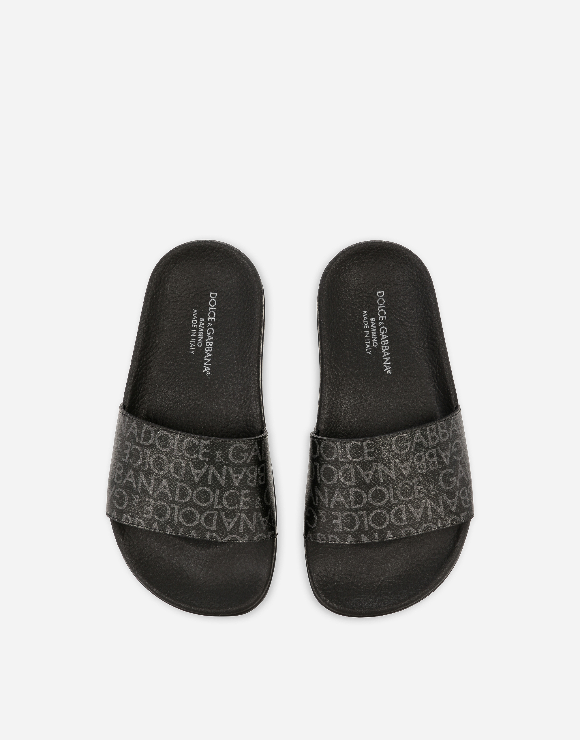 DOLCE & GABBANA CALFSKIN BEACH SLIDERS