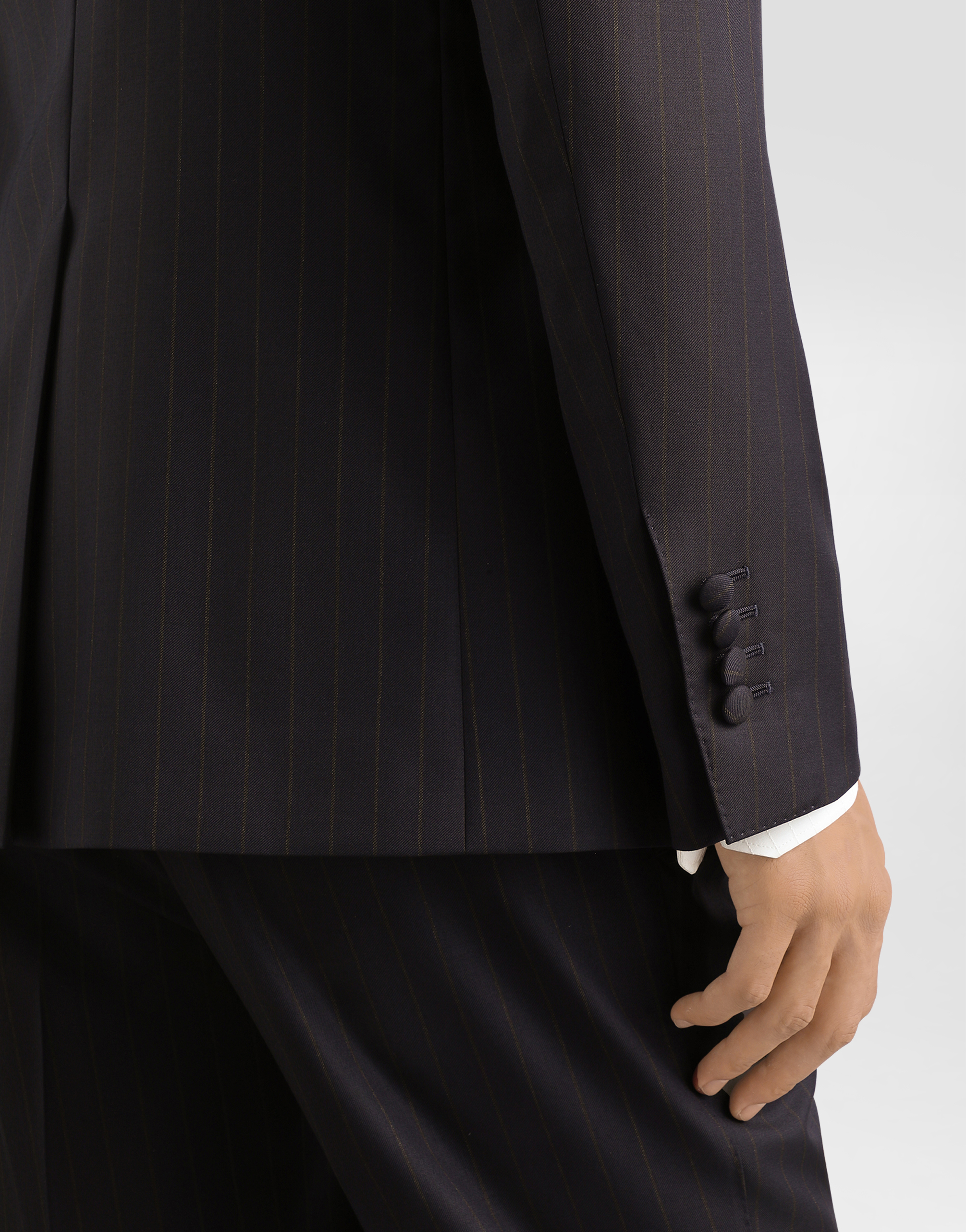 Double-breasted sicilia light jacket pinstriped wool