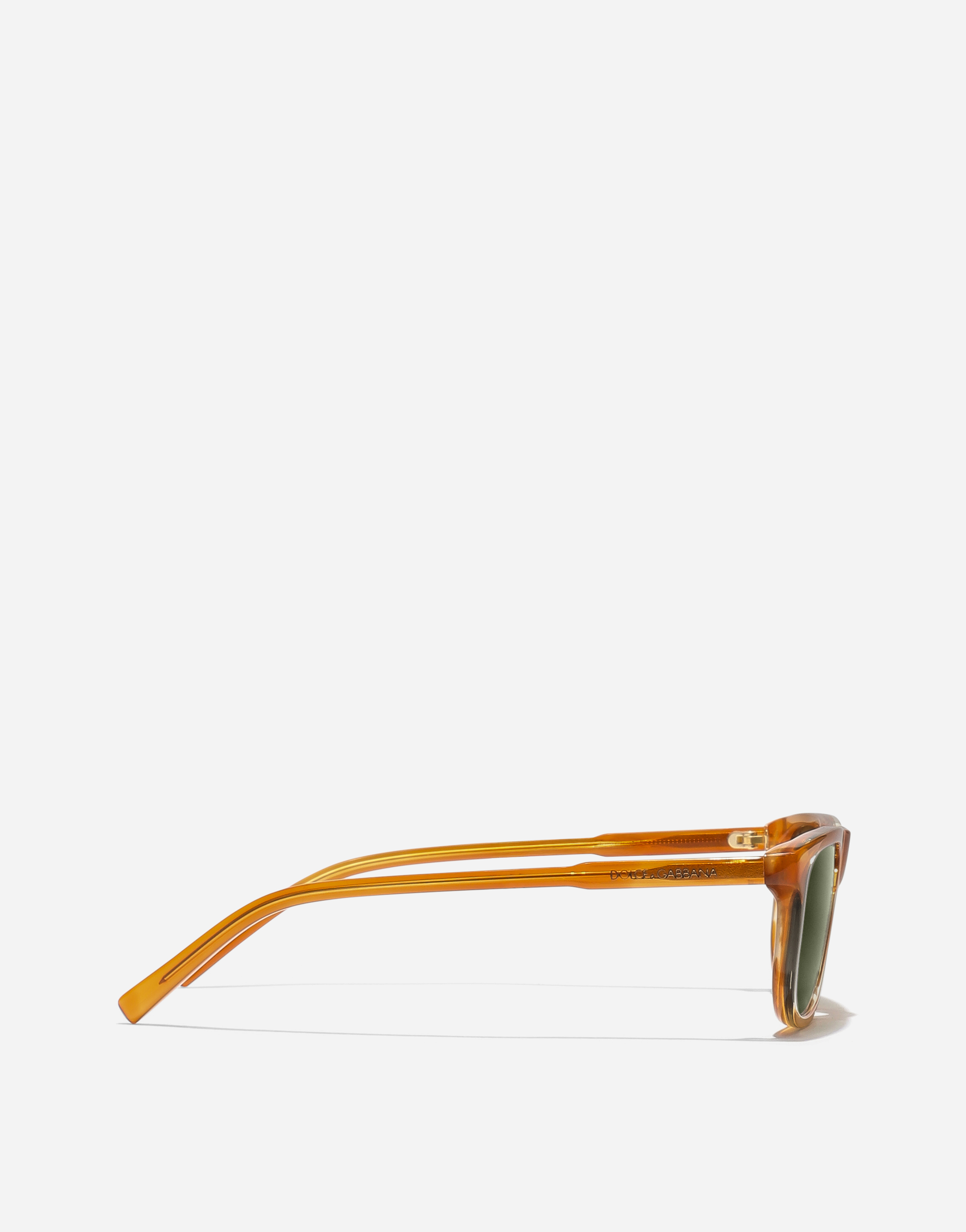  Dolce & Gabbana Dg Everyday Sunglasses - Homme Lunettes De Soleil Transp Camel On Striped Ginger Onesize 